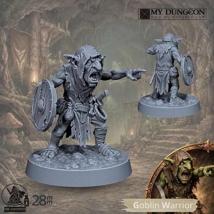 Goblin Warband - My Dungeon - 28mm Scale Miniatures