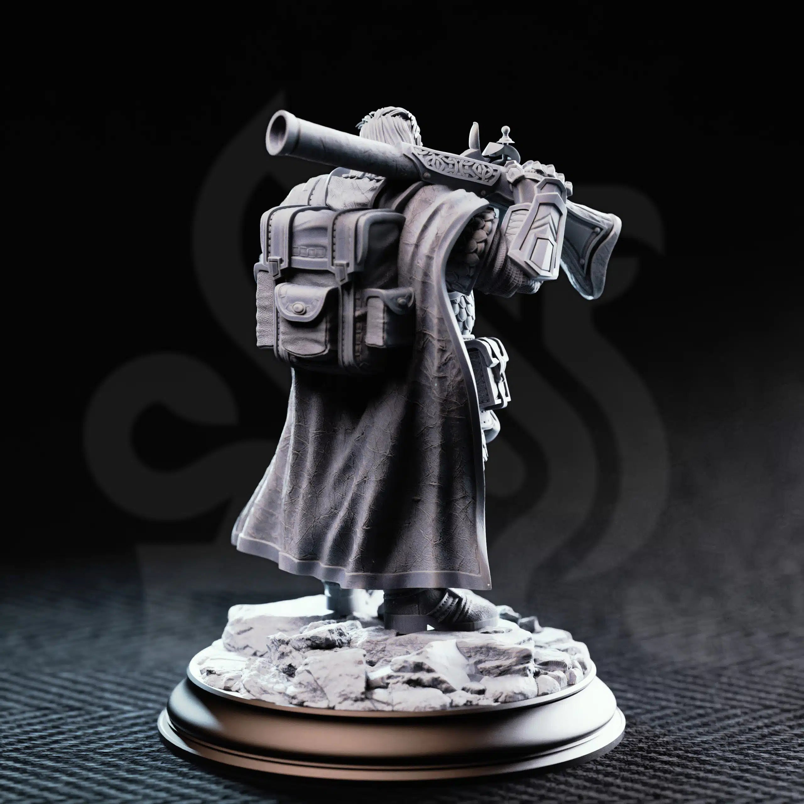 Nilyerg Sureshot – Dwarven Marksman - Medium Tabletop Miniature By DM Stash