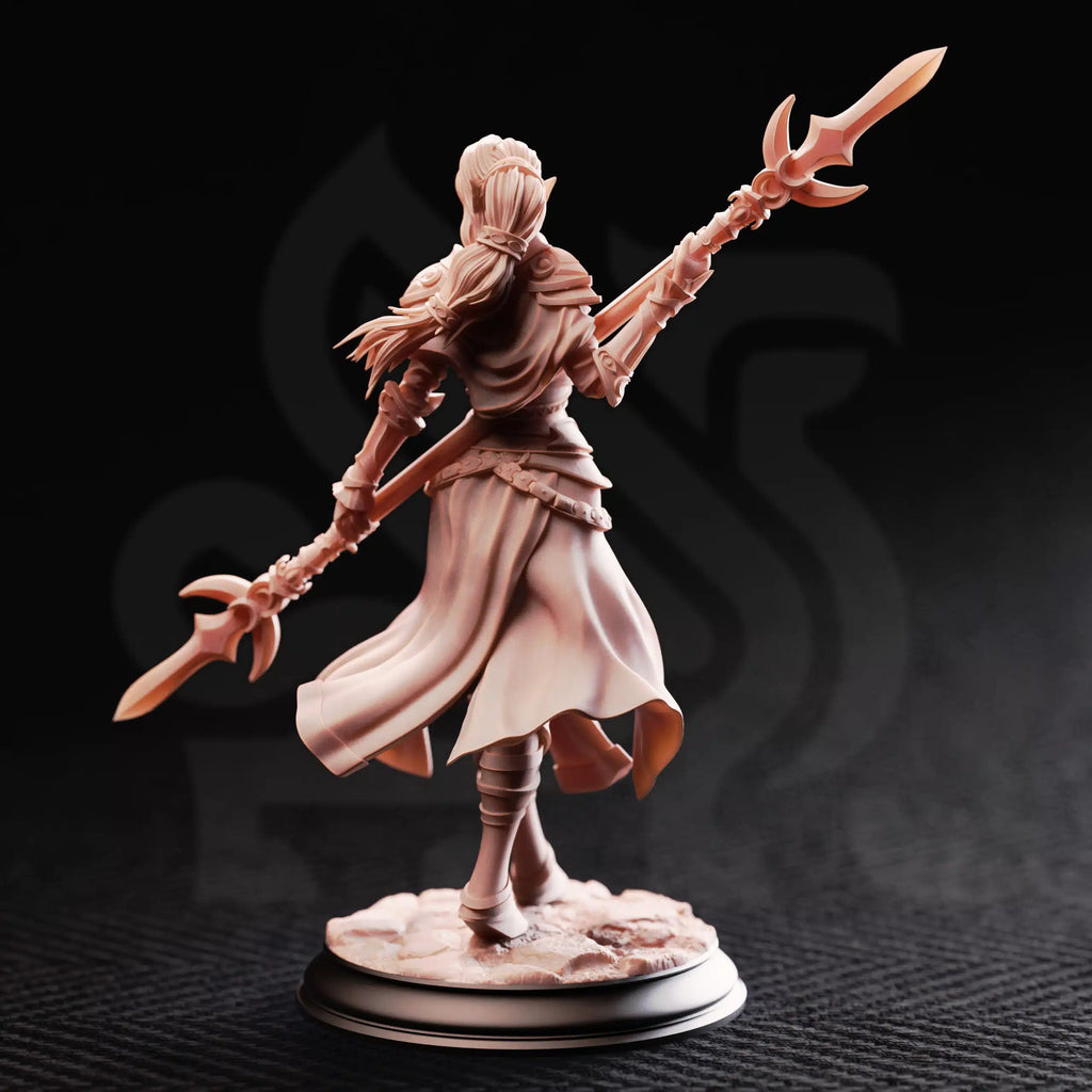 Ninera Glynvari – Blade of the Crescent Moon - Medium Tabletop Miniature By DM Stash