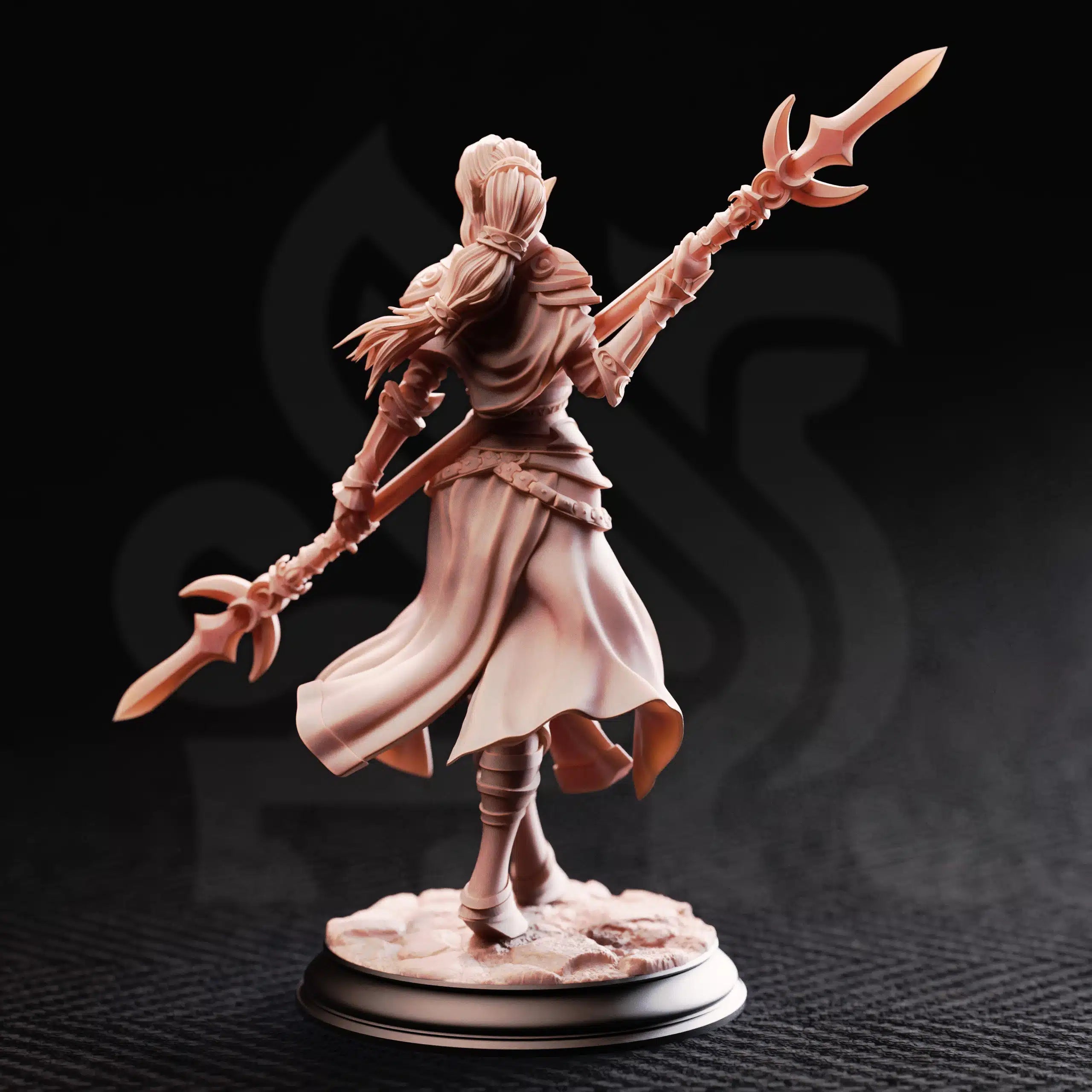 Ninera Glynvari – Blade of the Crescent Moon - Medium Tabletop Miniature By DM Stash