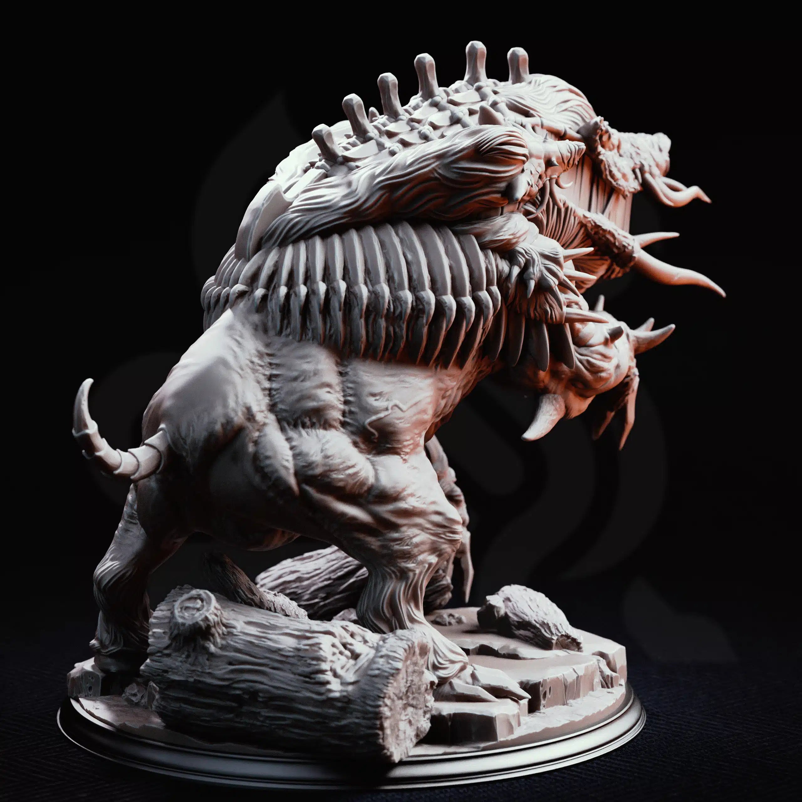 Nogoron – Blighted Giant Boar - Large Tabletop Miniature By DM Stash