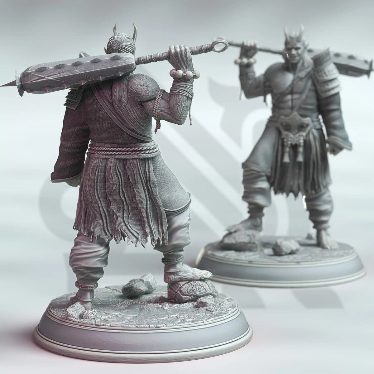 Oni Onslaughters - Three Large Tabletop Miniatures By DM Stash