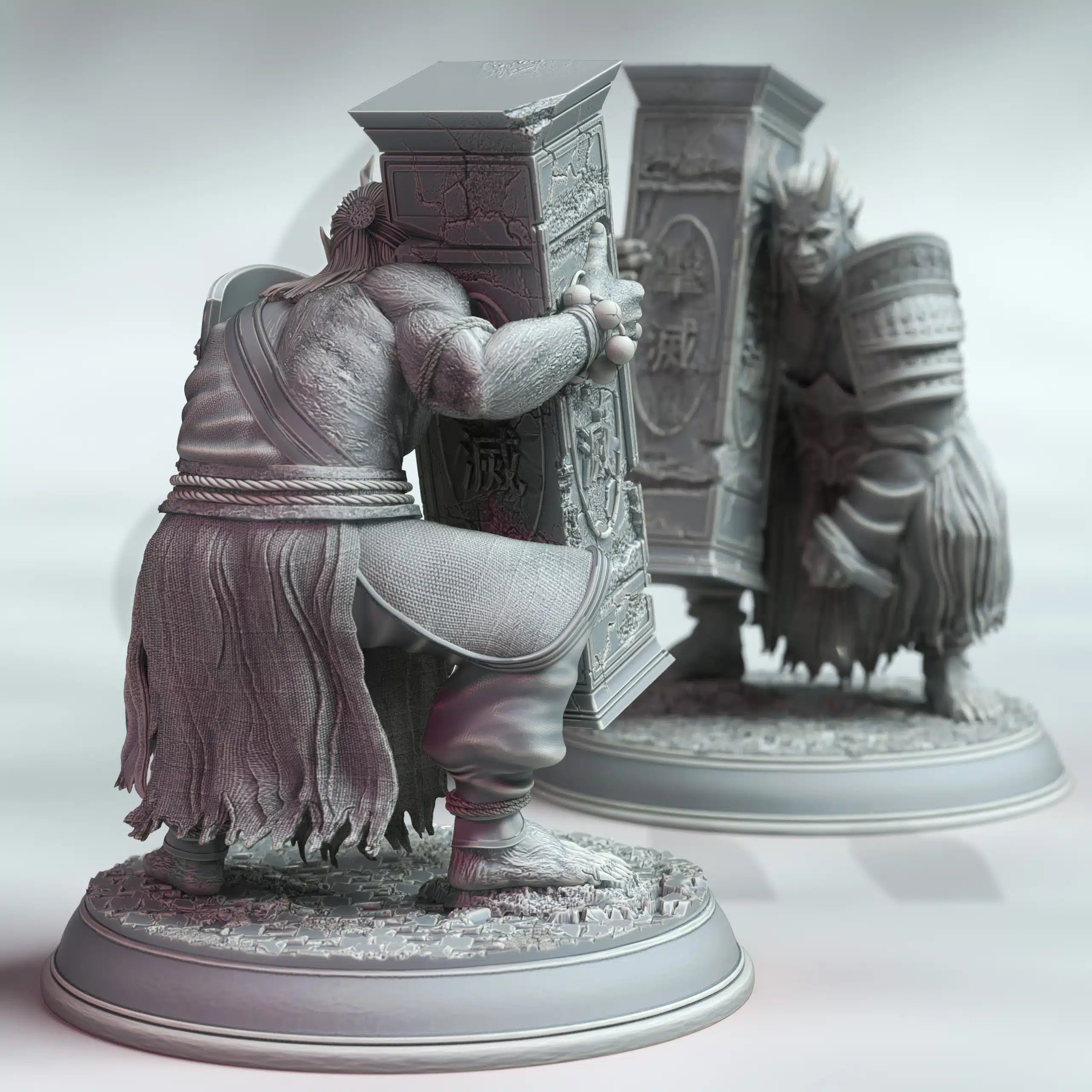 Oni Onslaughters - Three Large Tabletop Miniatures By DM Stash