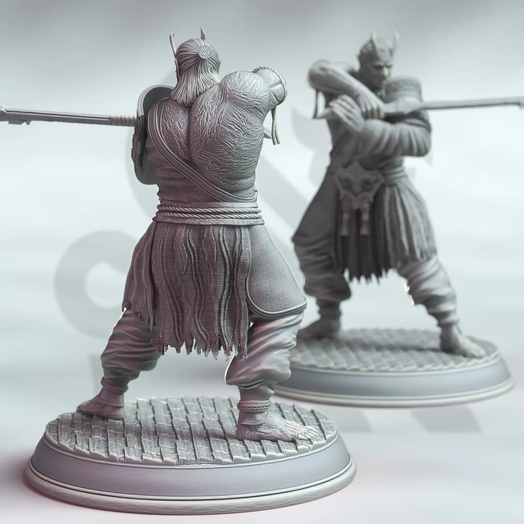 Oni Onslaughters - Three Large Tabletop Miniatures By DM Stash