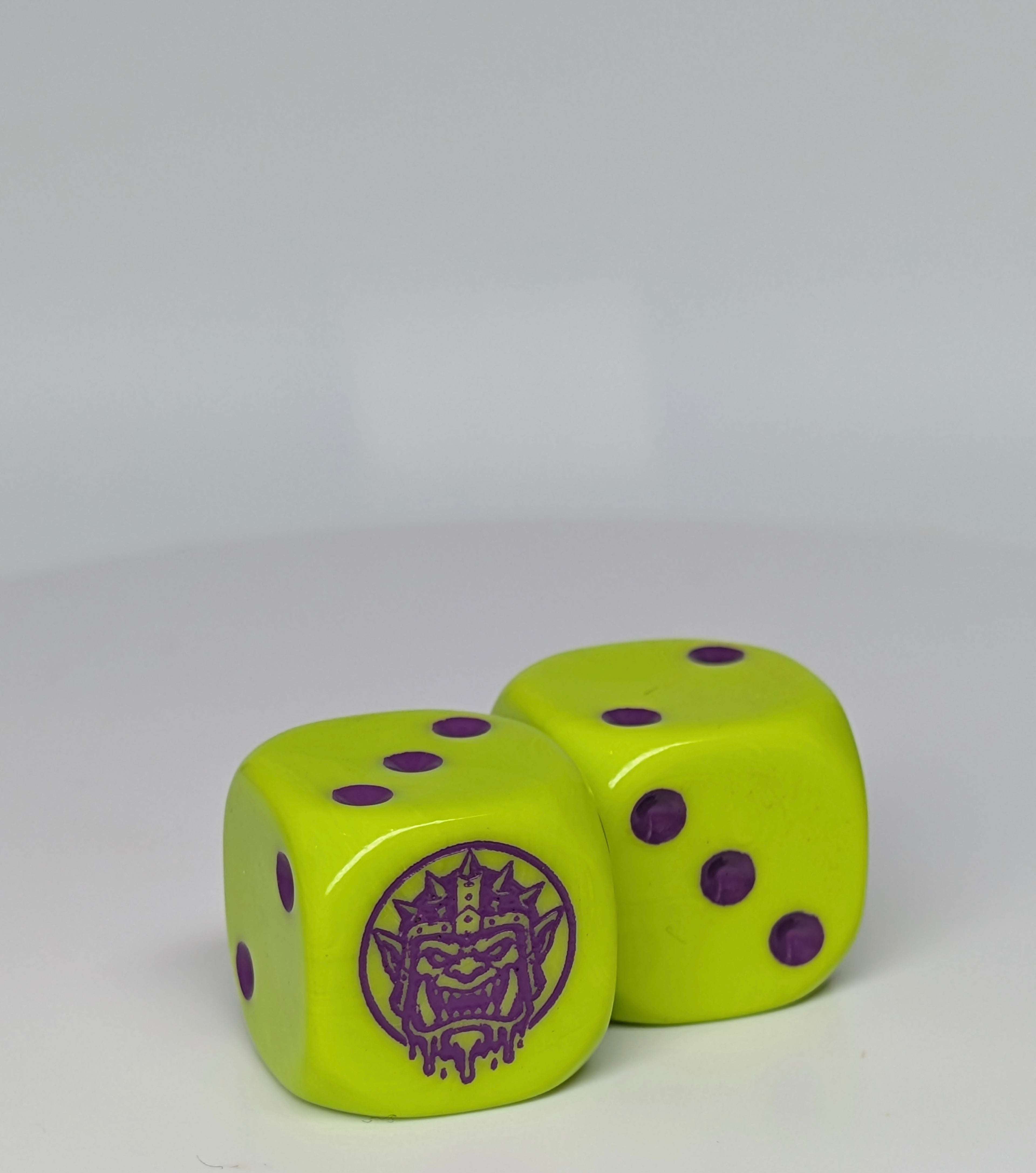 Greasy Mascot D6 Dice