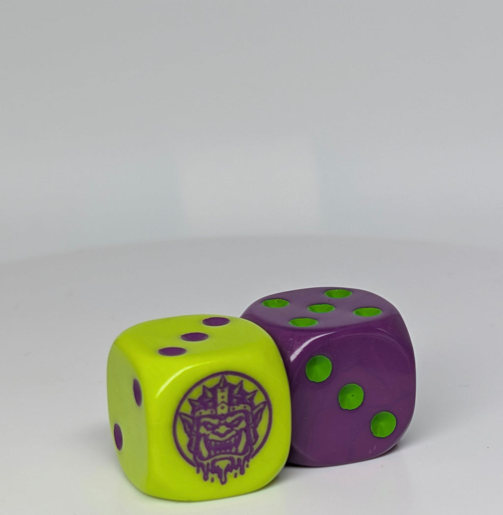 Greasy Mascot D6 Dice