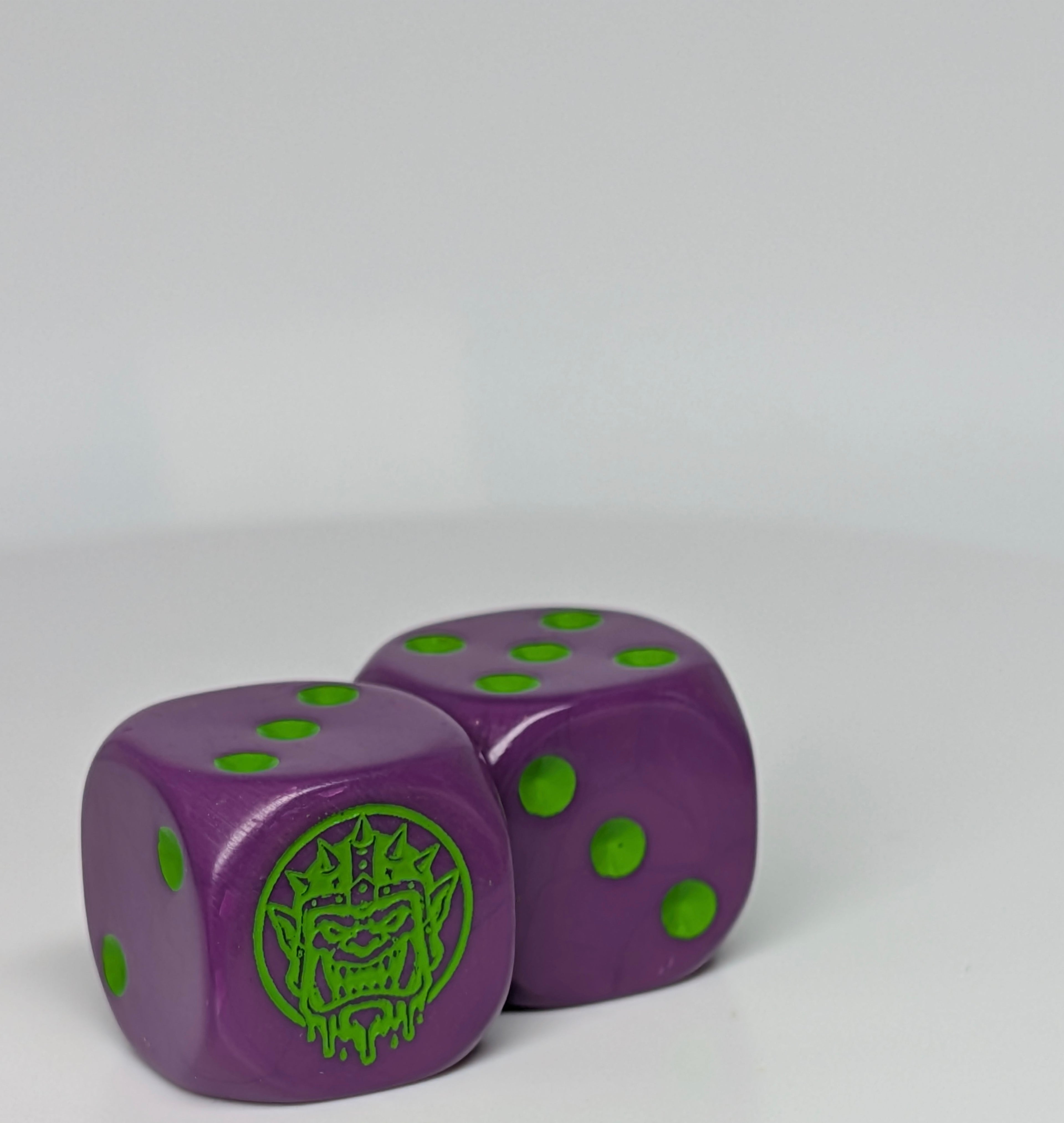 Greasy Mascot D6 Dice