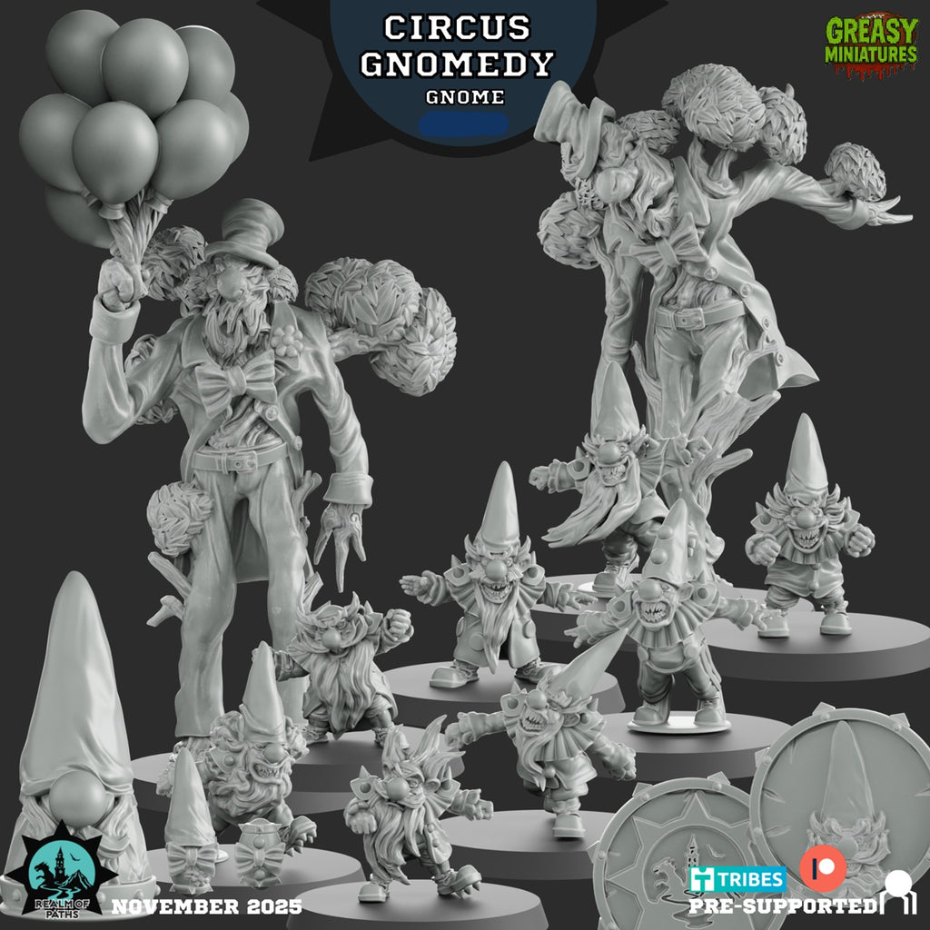 Circus Gnomedy - Gnome Fantasy Football Team - By Realm Of Paths