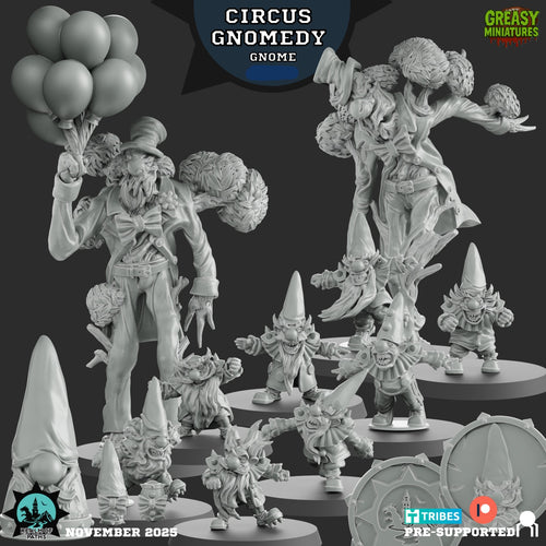 Circus Gnomedy - Gnome Fantasy Football Team - By Realm Of Paths