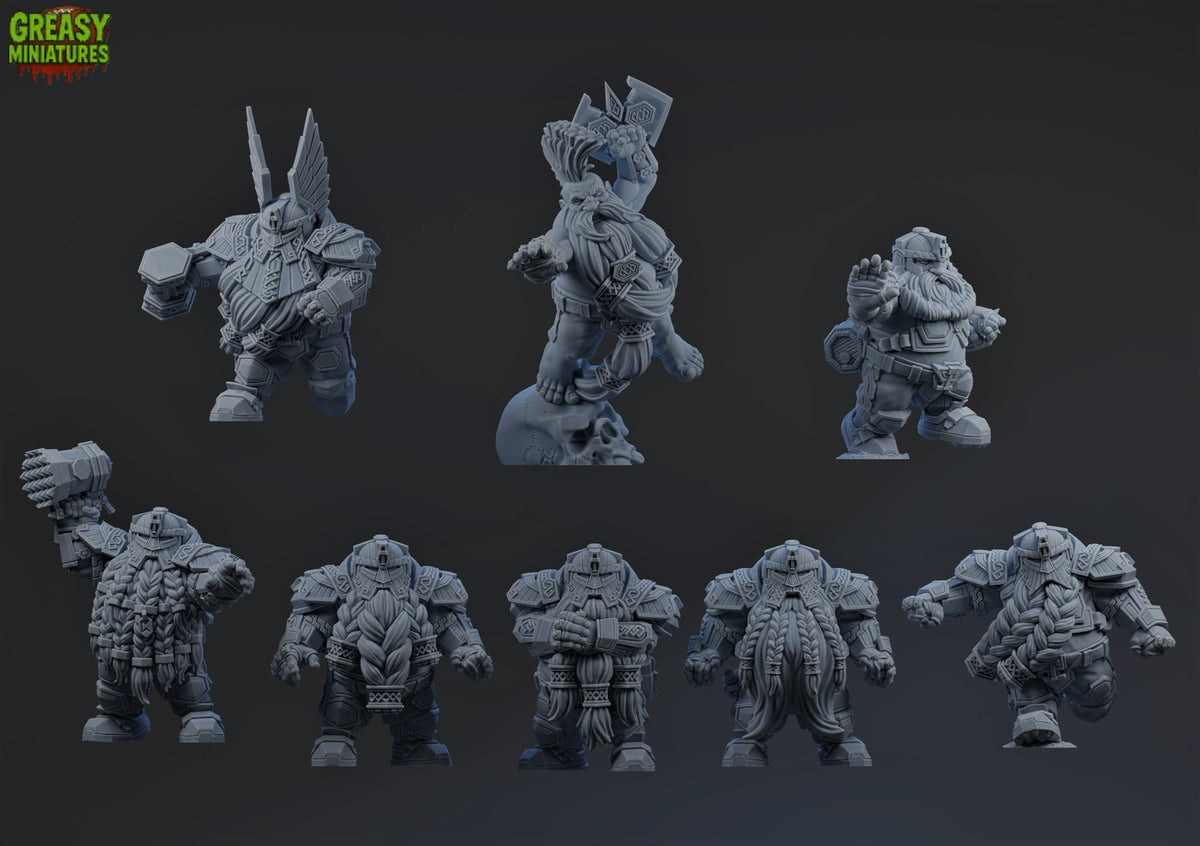 Dwarf - Fantasy Football Team - By Brutefun Miniatures