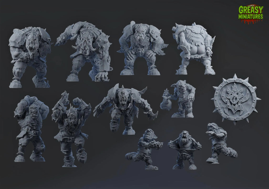 Pig Iron Pummeler Orcs - Brutefun Miniatures - Fantasy Football Team