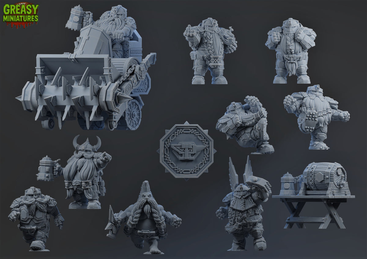 Dwarf - Fantasy Football Team - By Brutefun Miniatures
