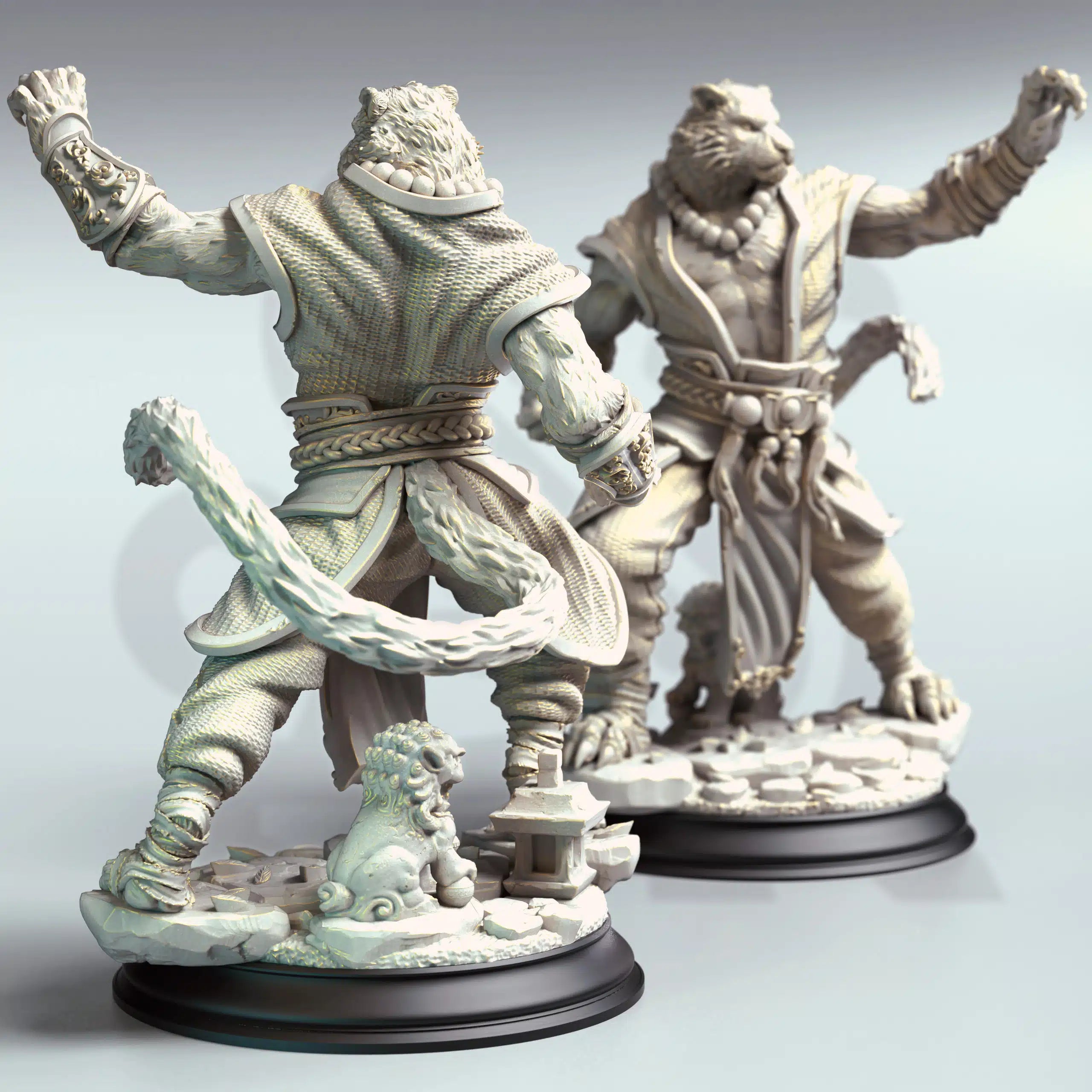 Raiko – Tiger Monk - Medium Tabletop Miniature By DM Stash