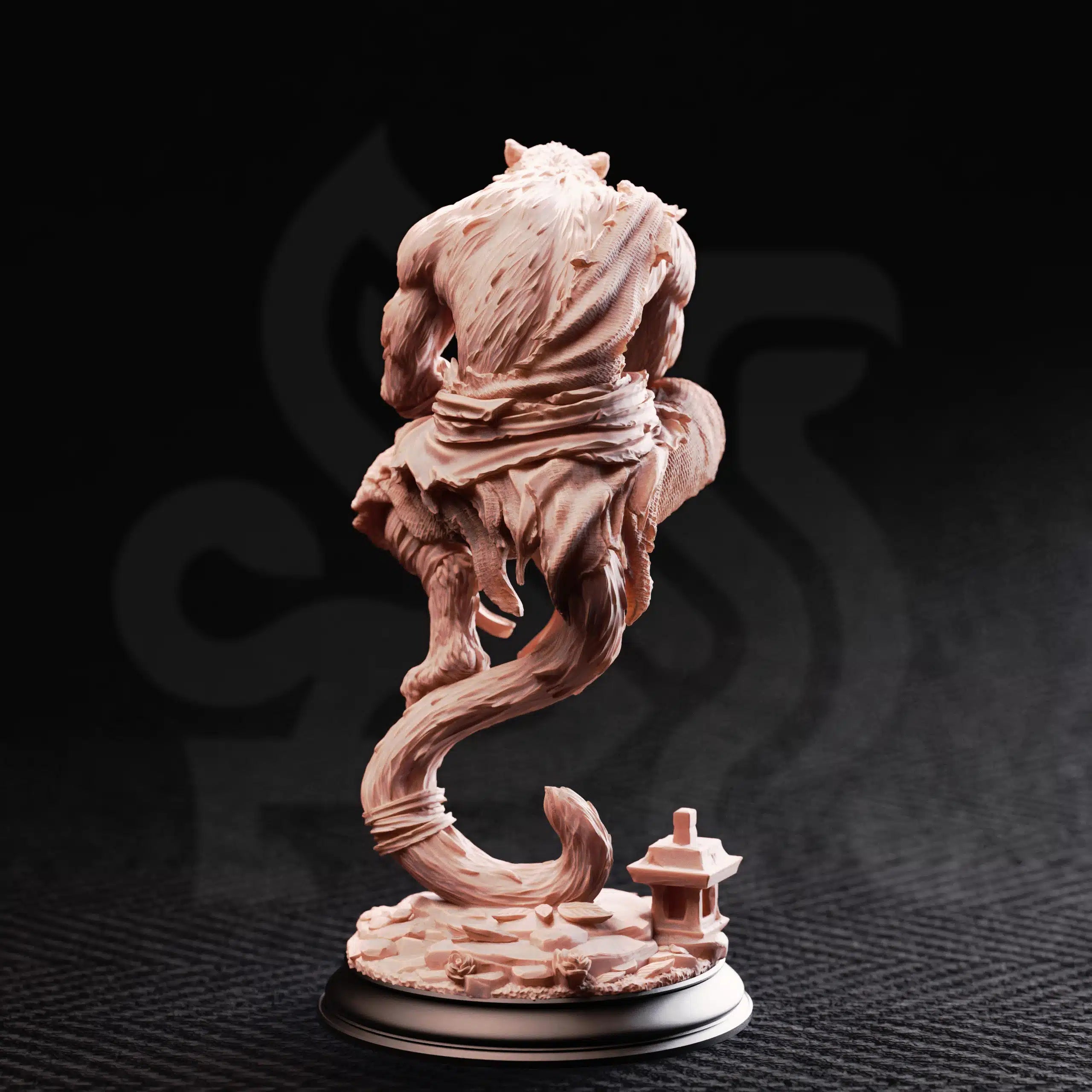 Raiko of the Wardens – Catfolk Wanderer - Medium Tabletop Miniature By DM Stash