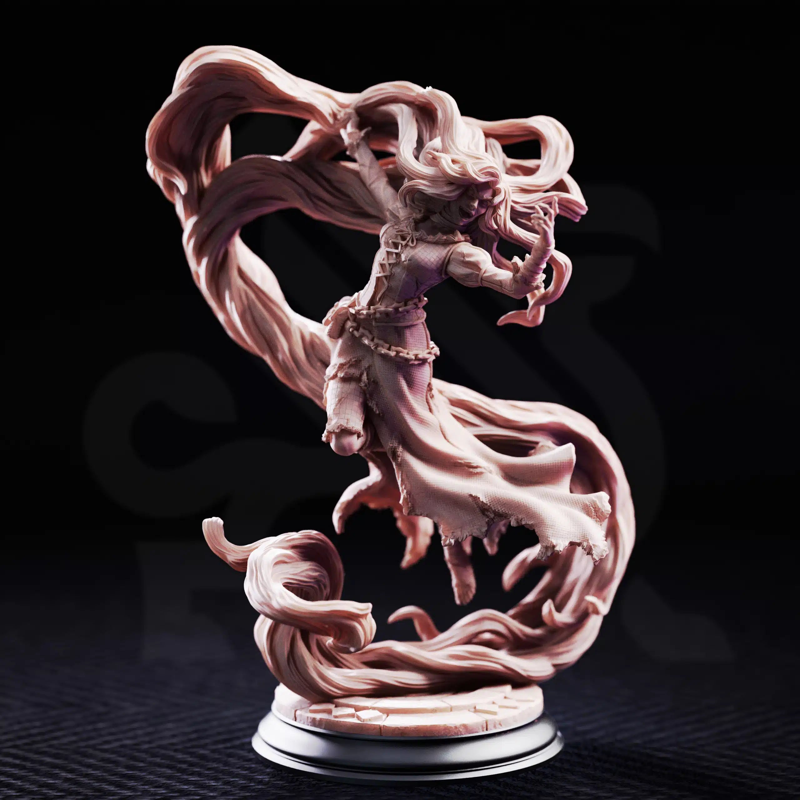 Rapunzel the Mad – Broken Princess - Medium Tabletop Miniature By DM Stash