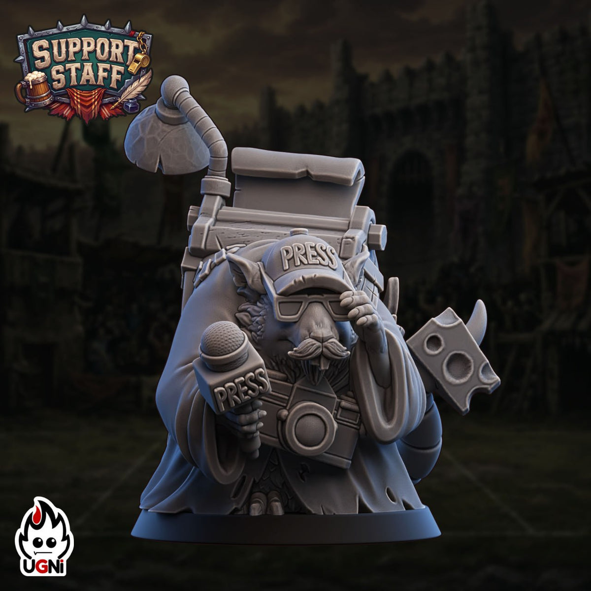 Reporter Rat - Stadium Extra - By Ugni Miniatures