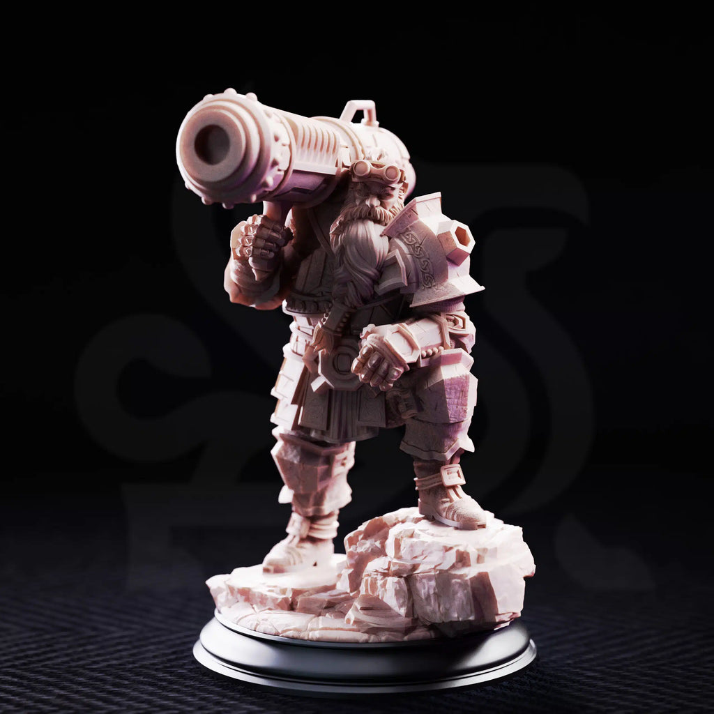 Rook – Dwarven Cannoneer - Medium Tabletop Miniature By DM Stash