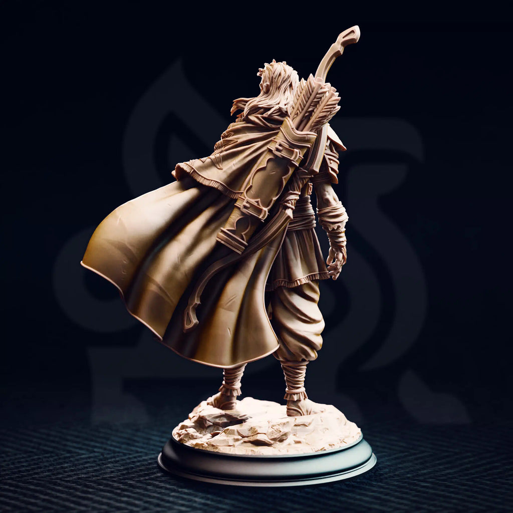 Sactarin – Sun Elf Tracker - Medium Tabletop Miniature By DM Stash