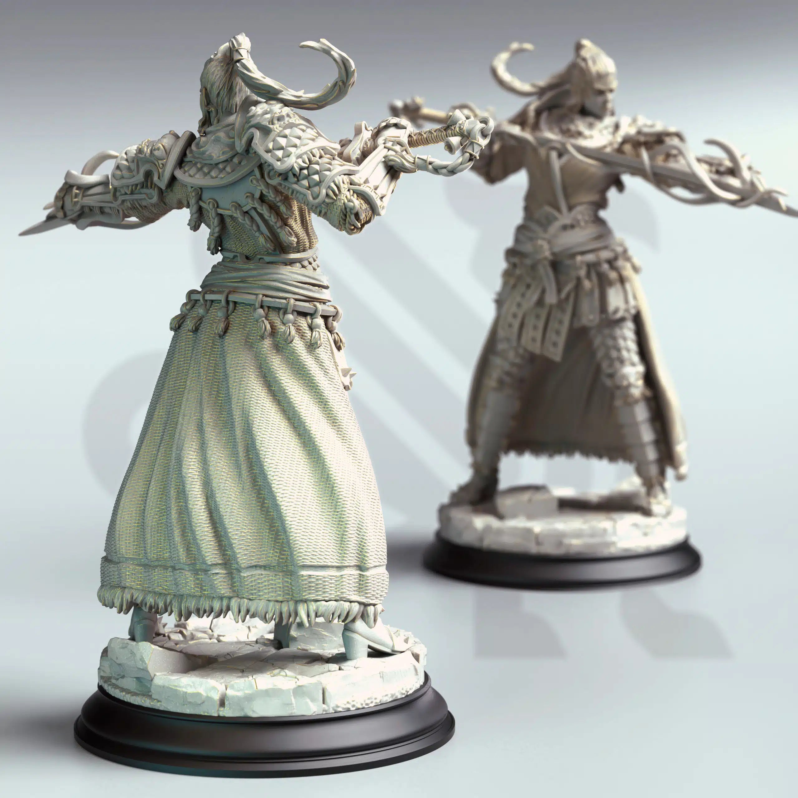 Saori – Serpentfolk Spellsword - Medium Tabletop Miniature By DM Stash