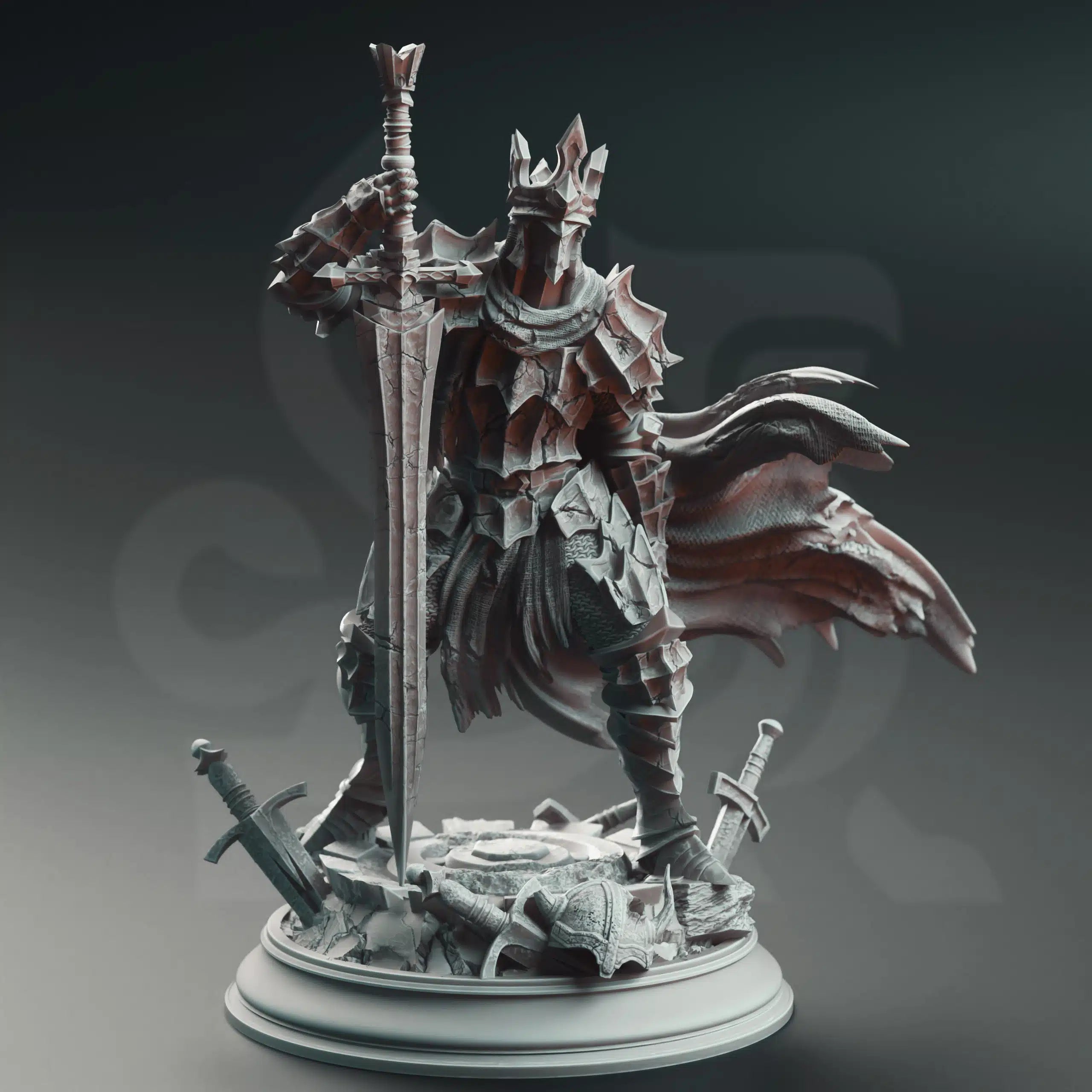 Ser Elias the Forgotten – Knight of the Void - Medium Tabletop Miniature By DM Stash