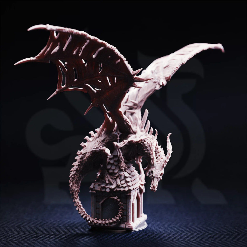 Shingorion – Ancient Undead Dragon - Huge Tabletop Miniature By DM Stash
