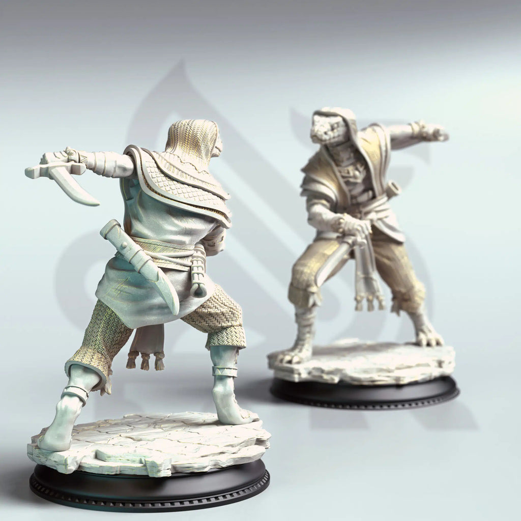 Shyasara – Snakemen Cultists - Three Medium Tabletop Miniatures By DM Stash