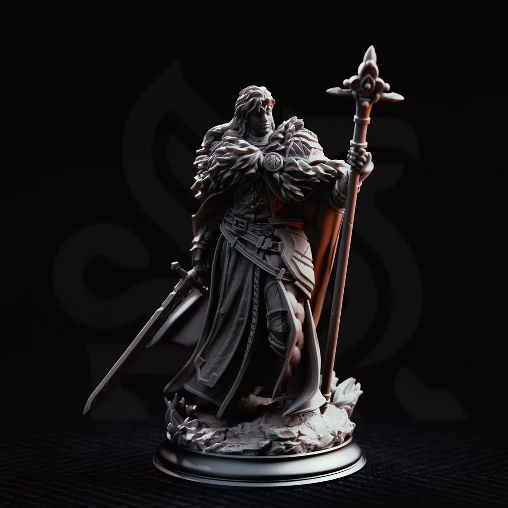 Silvia the Tearless – War Priestess - Medium Tabletop Miniature By DM Stash
