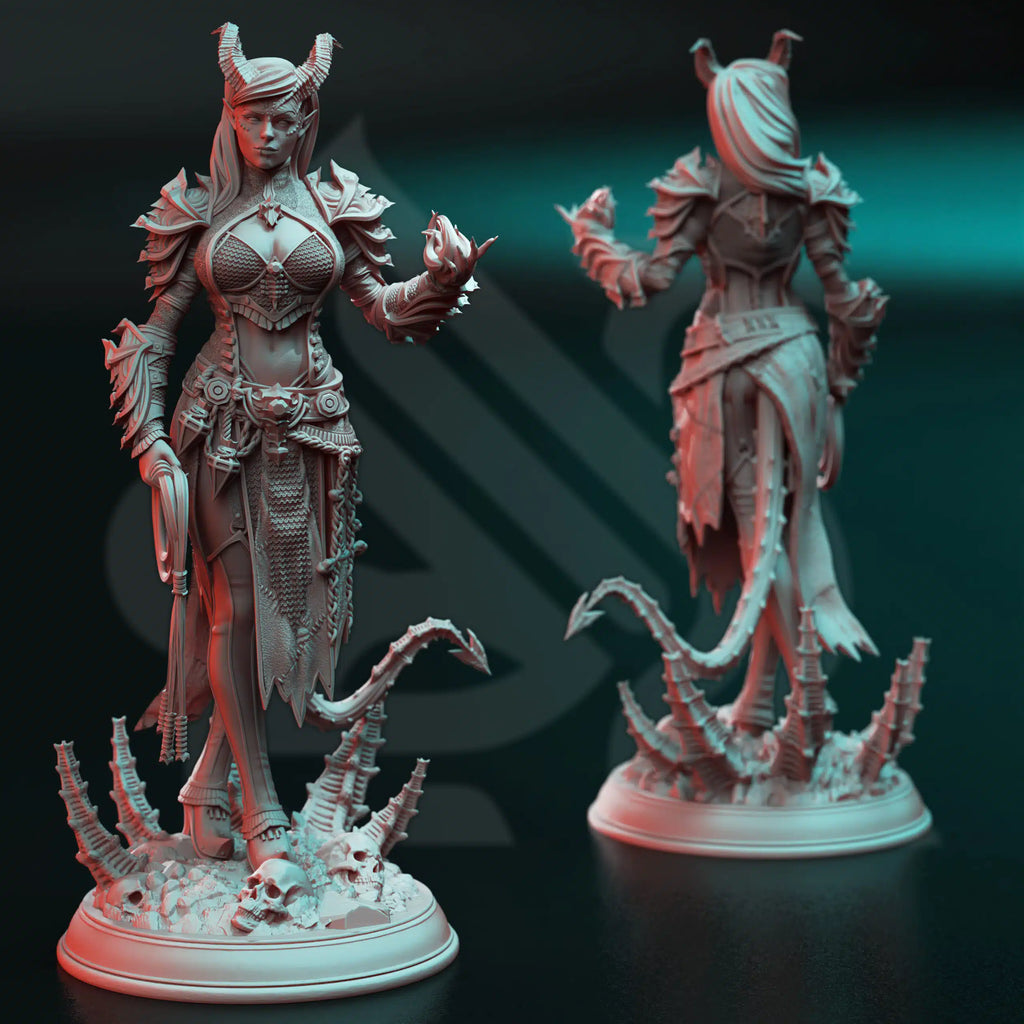 Skardi of the Third – Warlock of Decay - Medium Tabletop Miniature By DM Stash