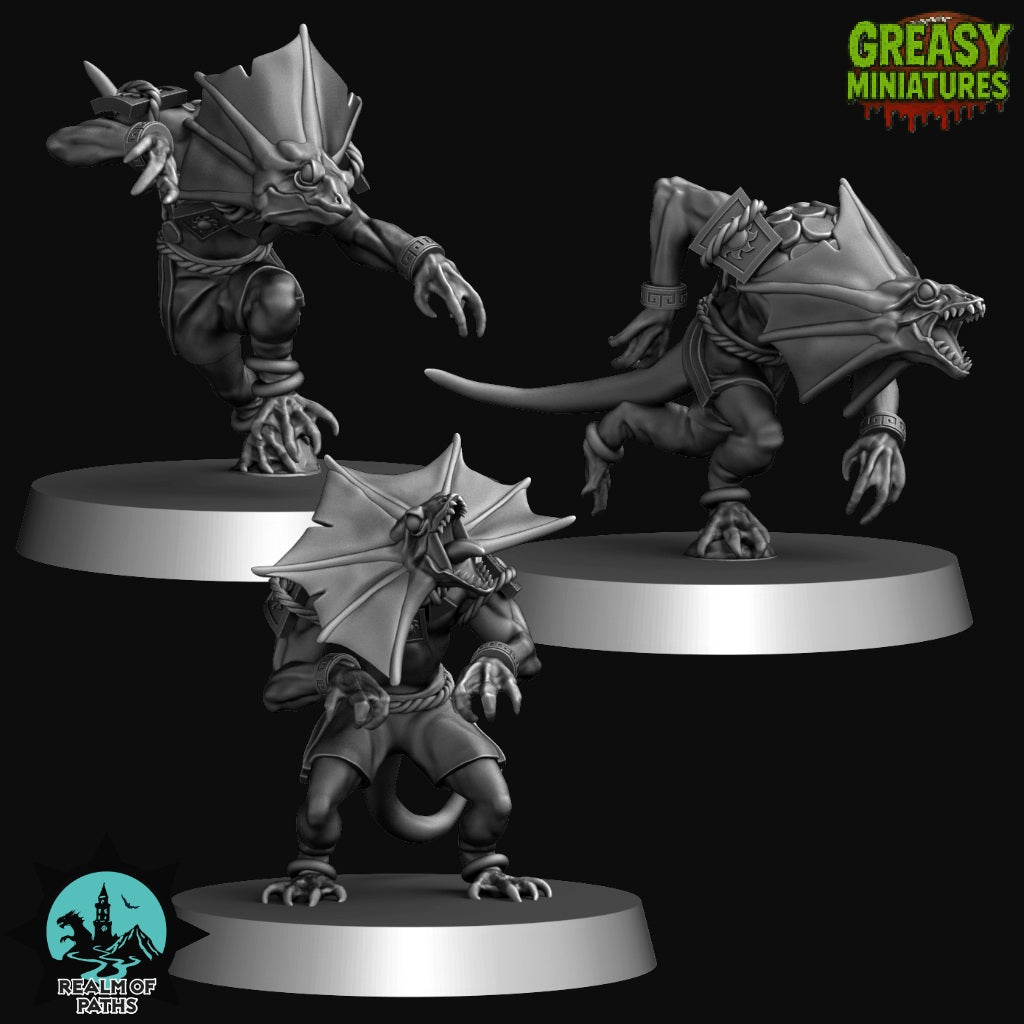 Cold Blooded Reptile Team - Tabletop Wargaming Team - Realm Of Paths - Wargame - Miniatures