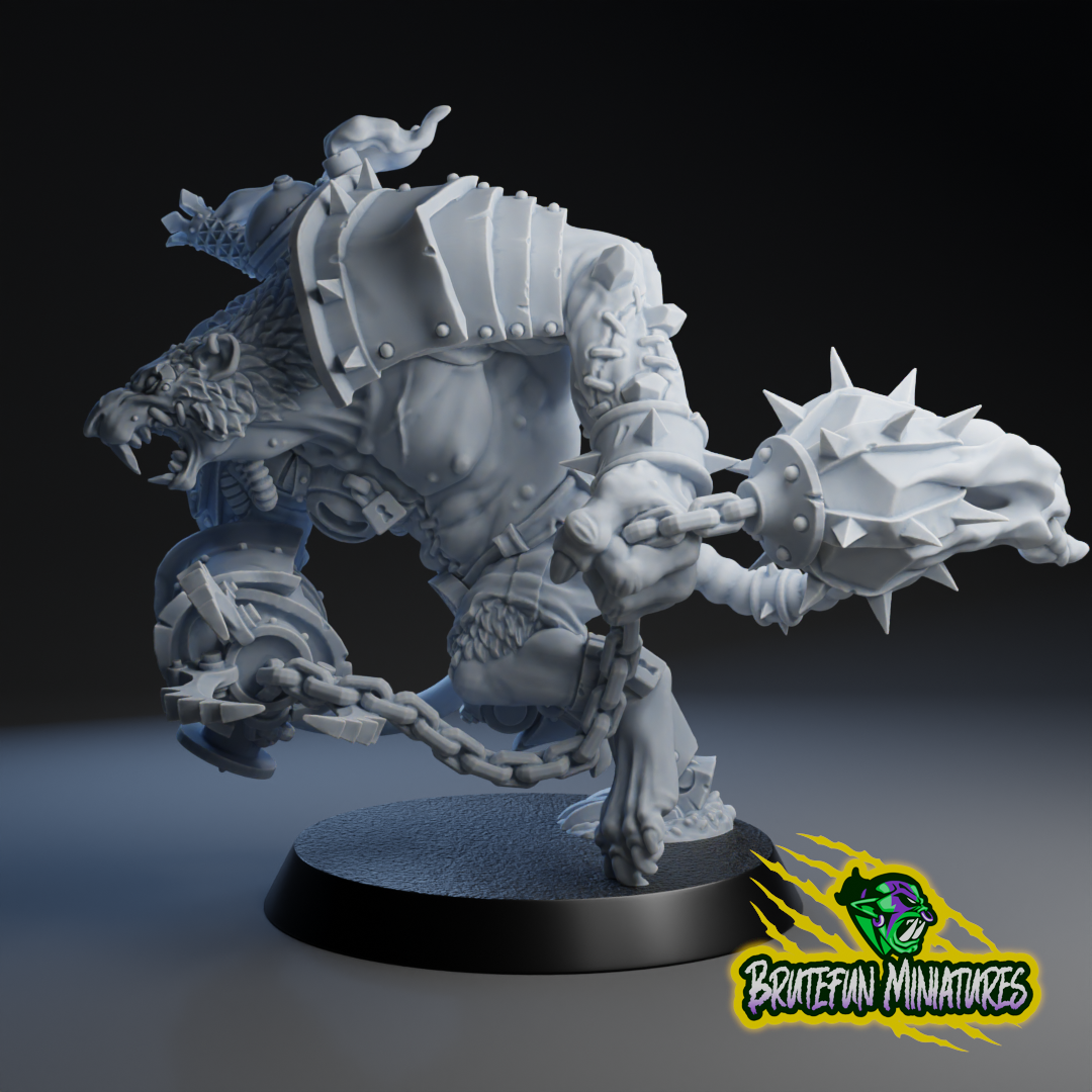 Rat Ogre Famous Player/Big Guy/Star - Fantasy Football - Brutefun Miniatures