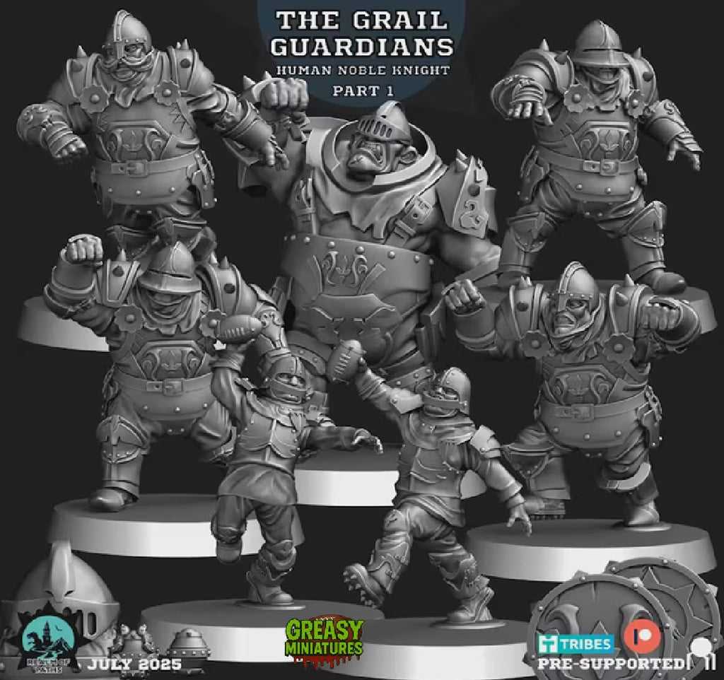 Human Noble Knights - Grail Guardians - By Realm Of Paths - Fantasy Football -