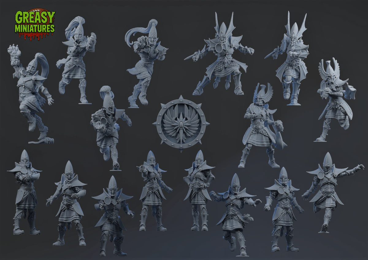Noble Elf Team - Fantasy Football Miniatures by Brutefun Miniatures