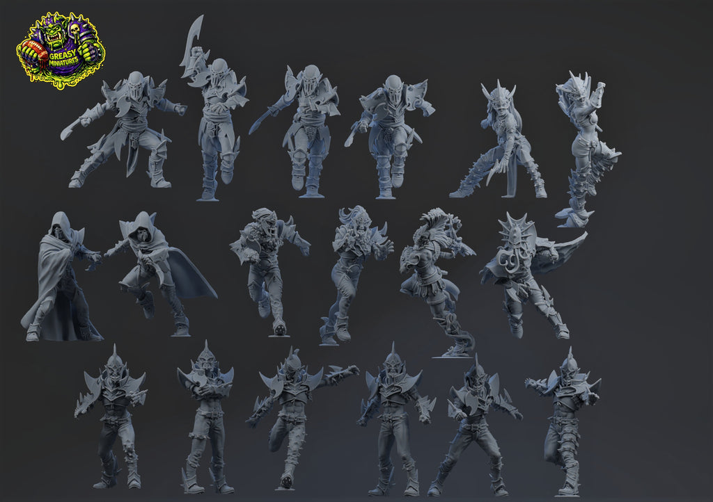 Dark Elf - Fantasy Football Team - Brutefun Miniatures