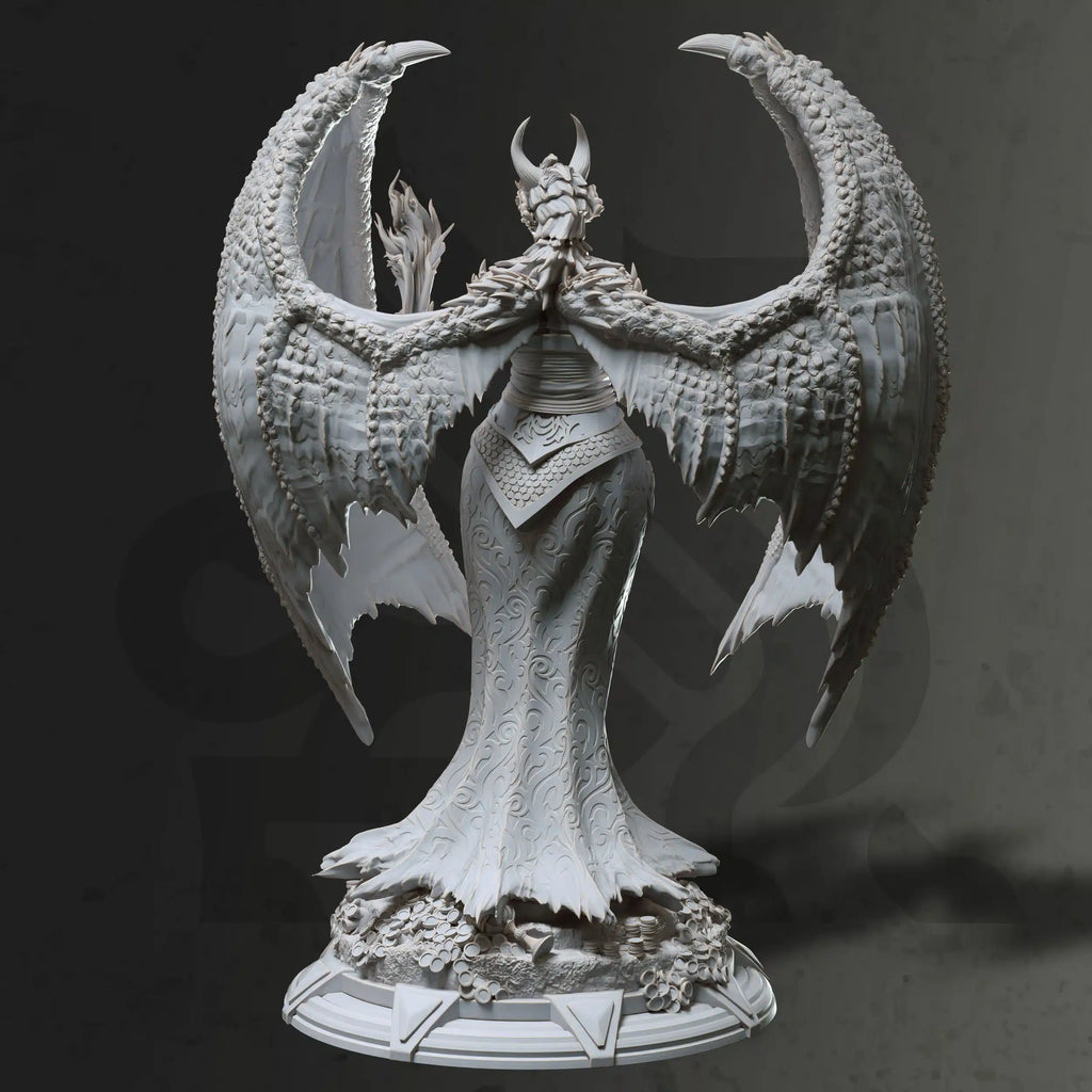 Tharvaya – Dragon Warlock - Medium Tabletop Miniature By DM Stash