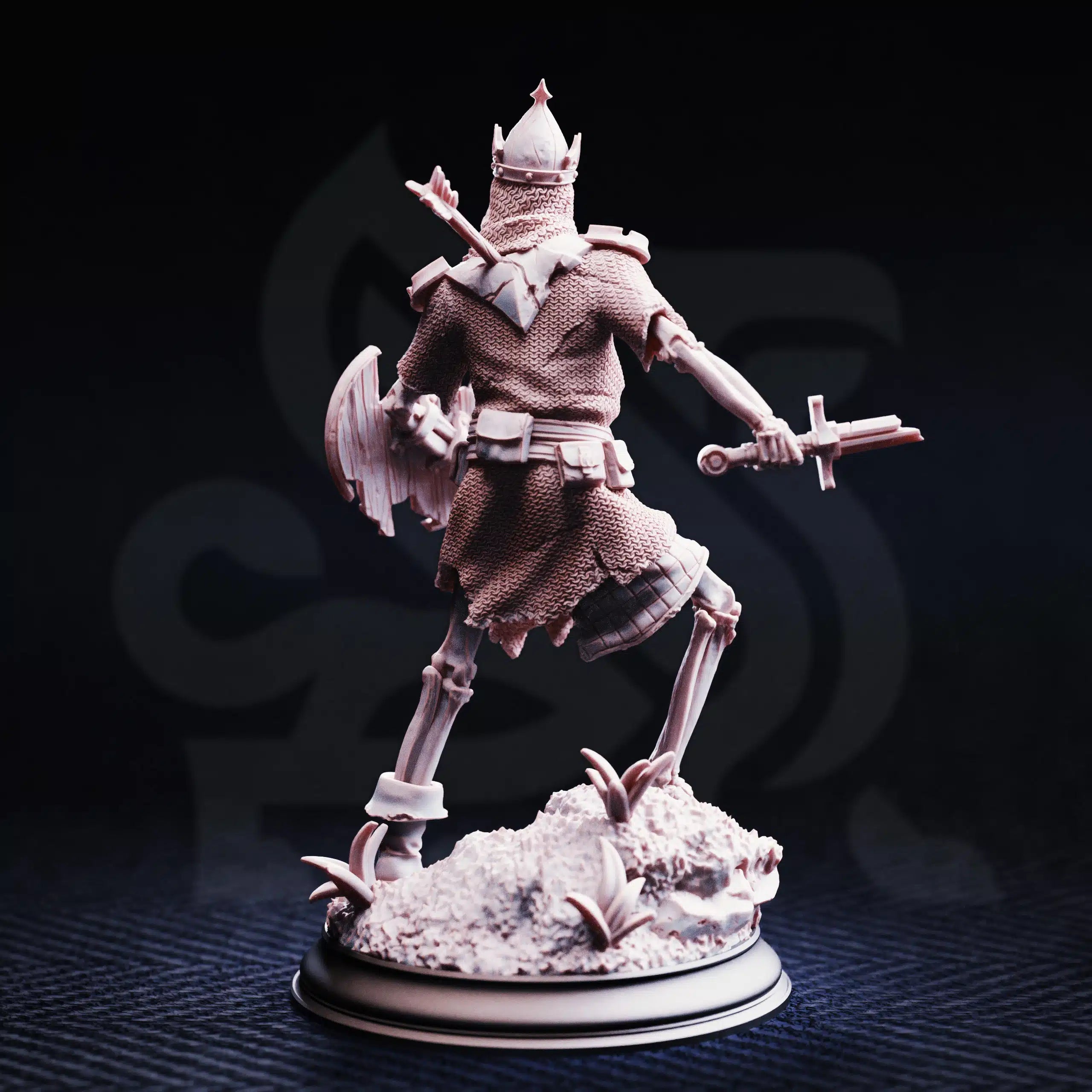 The Fallen & Damned – Lost Crusaders - Three Medium Tabletop Miniature By DM Stash