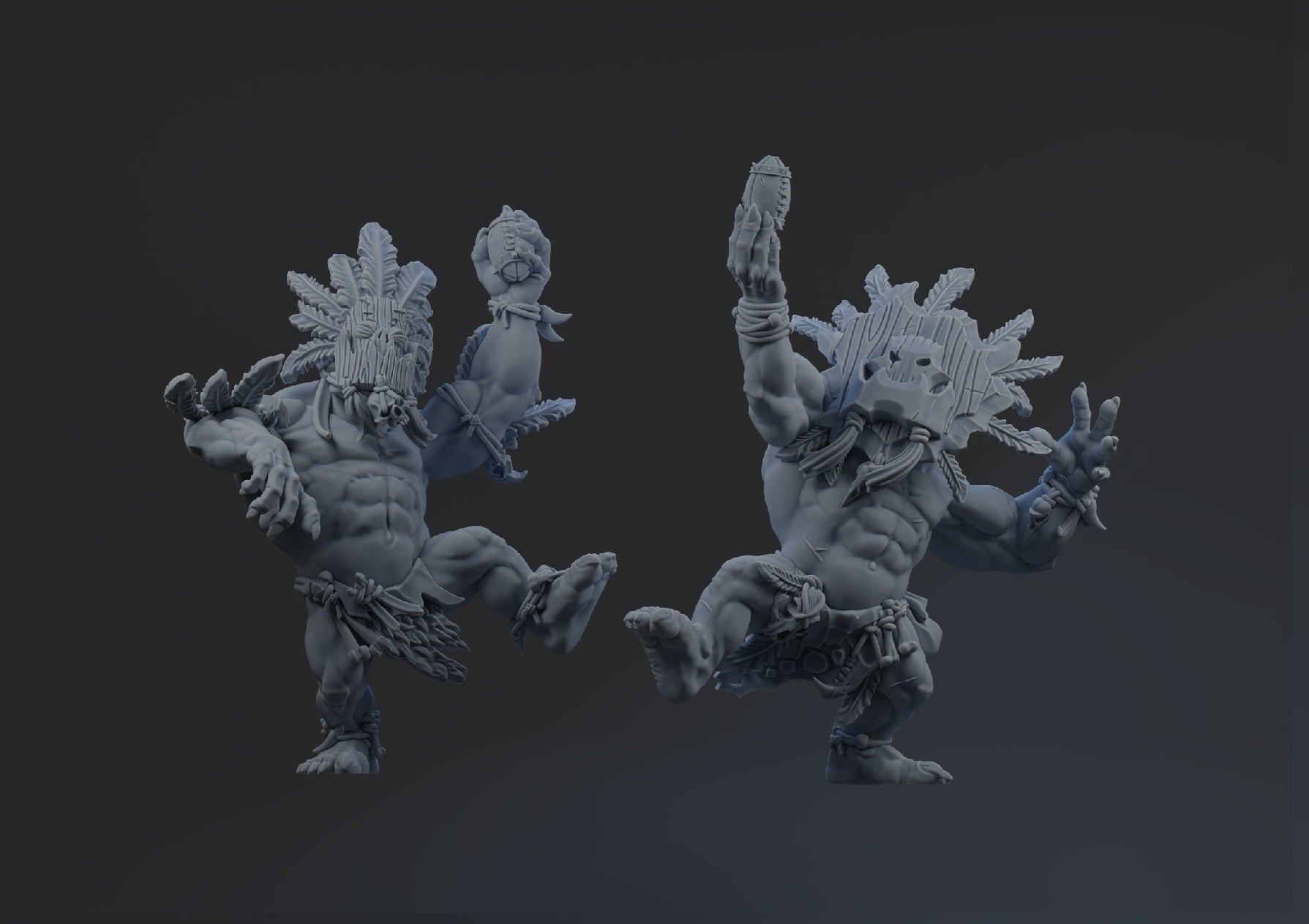 Wild Orc - Brutefun Miniatures - Fantasy Football Team
