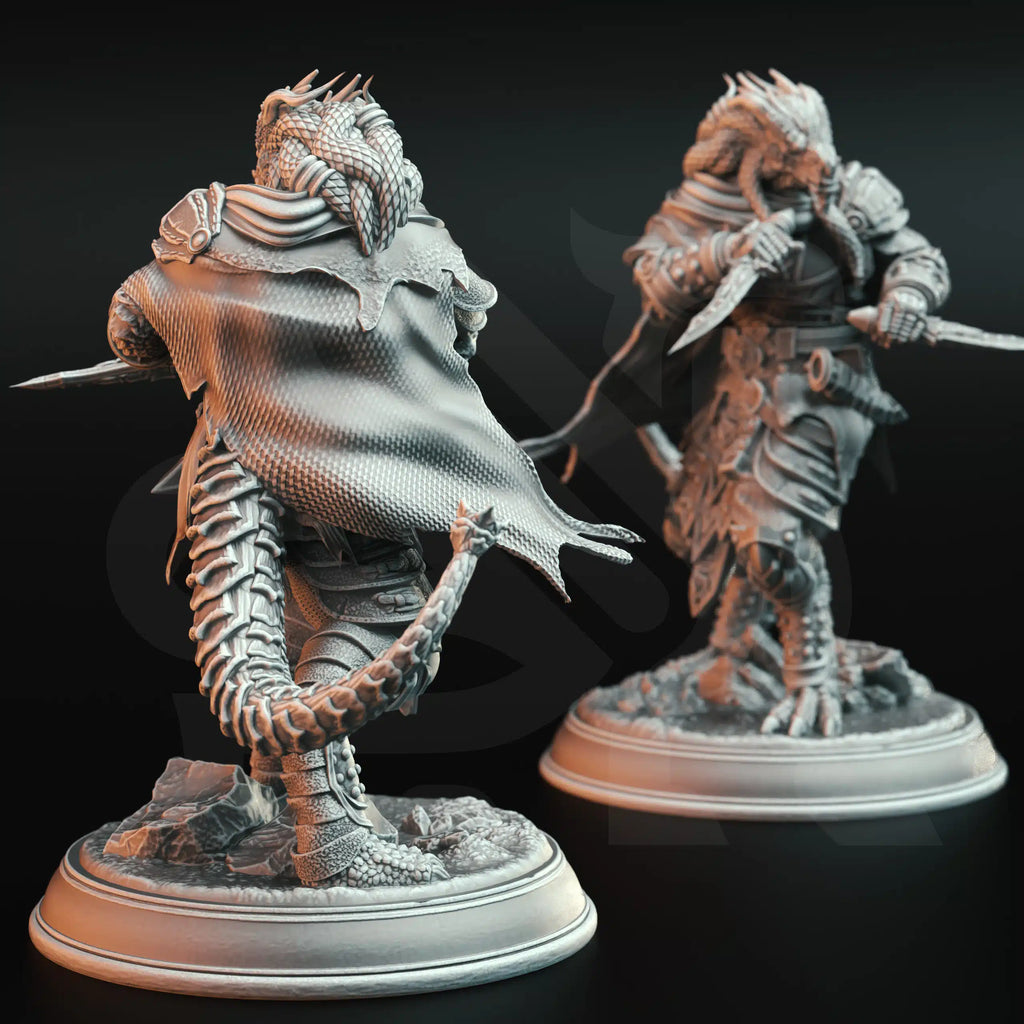 Umbrascale – Draconic Rogue - Medium Tabletop Miniature By DM Stash