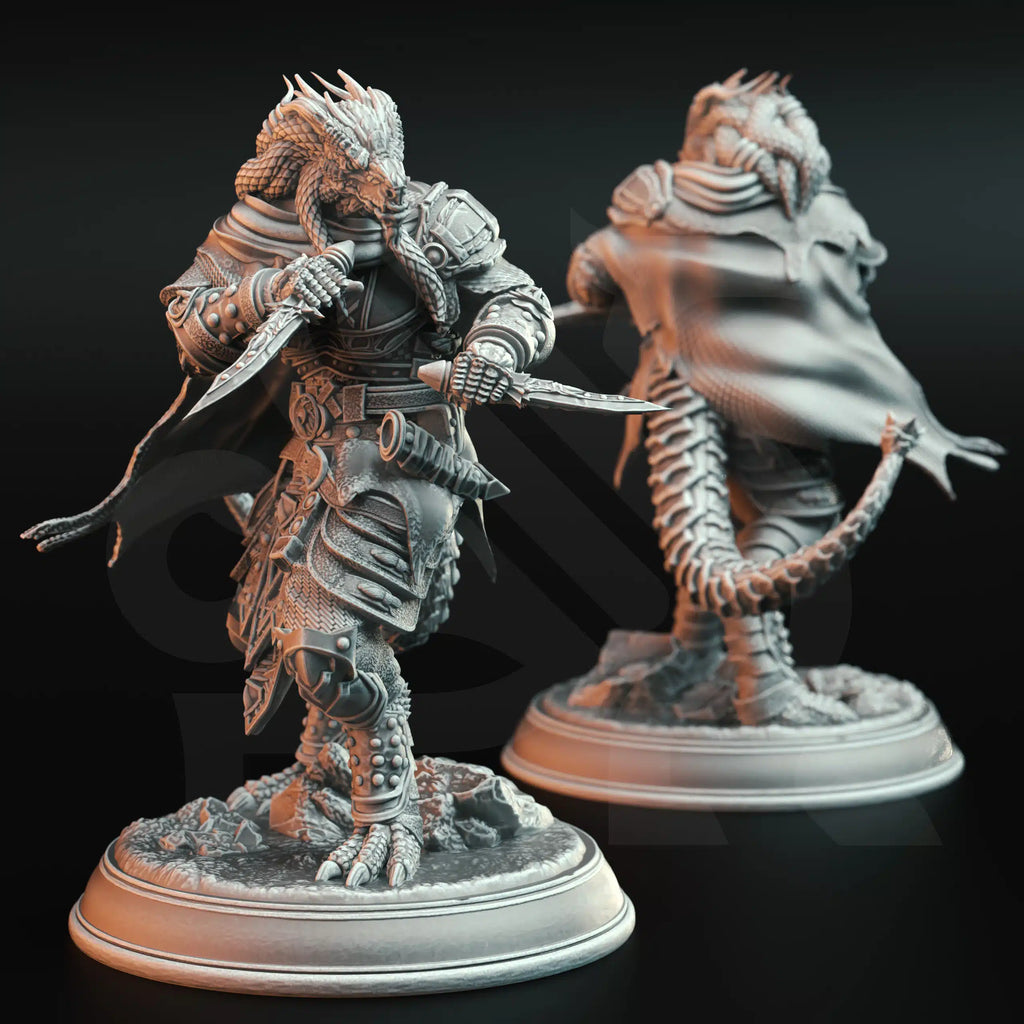Umbrascale – Draconic Rogue - Medium Tabletop Miniature By DM Stash