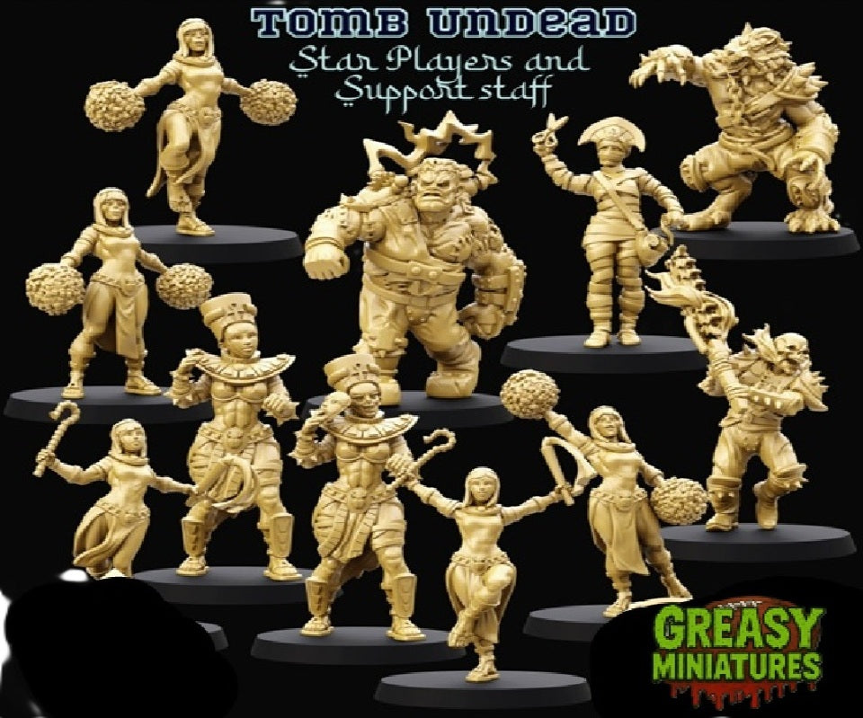 Tomb Undead Fantasy Football Team - The Beetles - And Support Staff - Realm of Paths