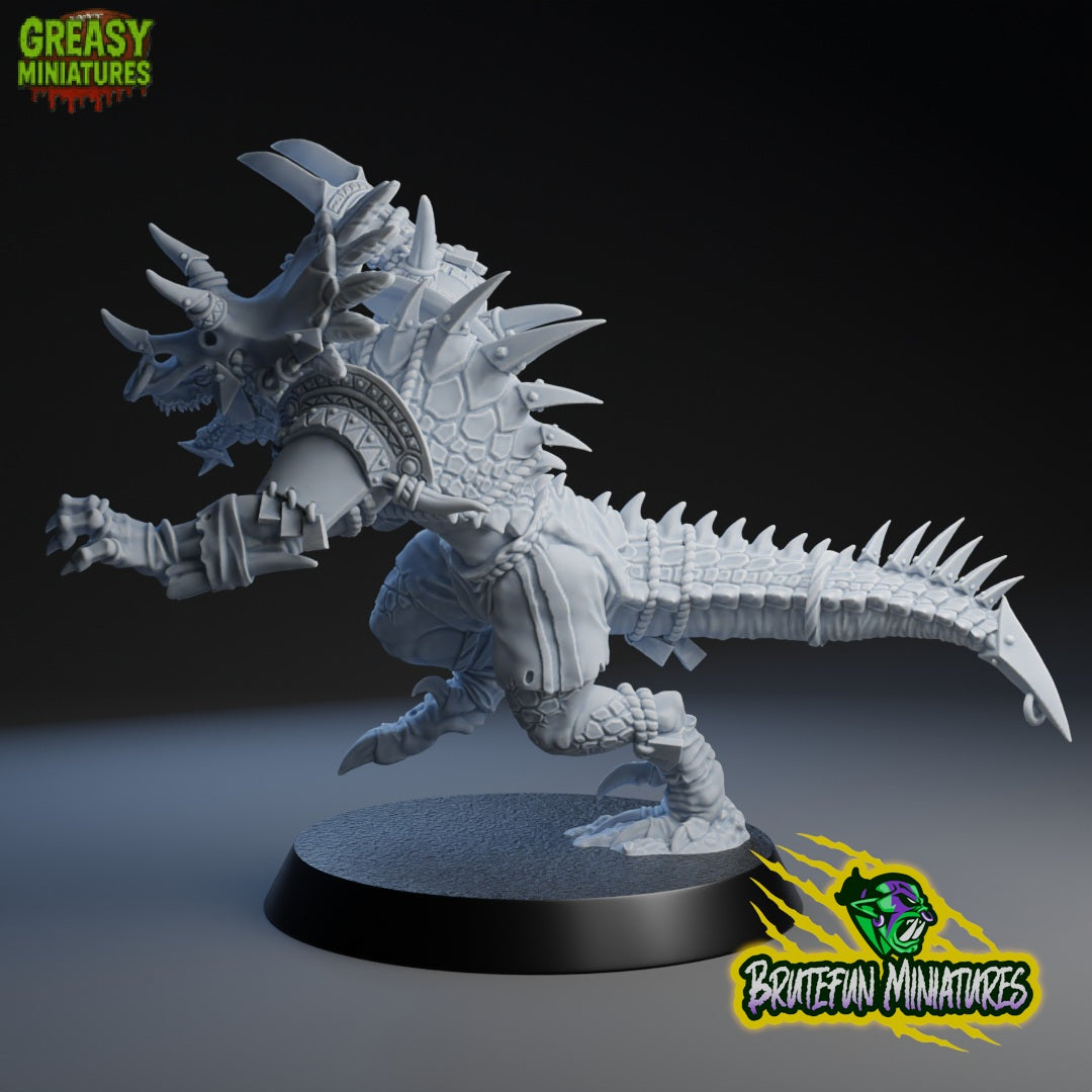 Big Lizard - Blitzer- Famous Player - Fantasy Football - Brutefun Miniatures - Lizardmen Team