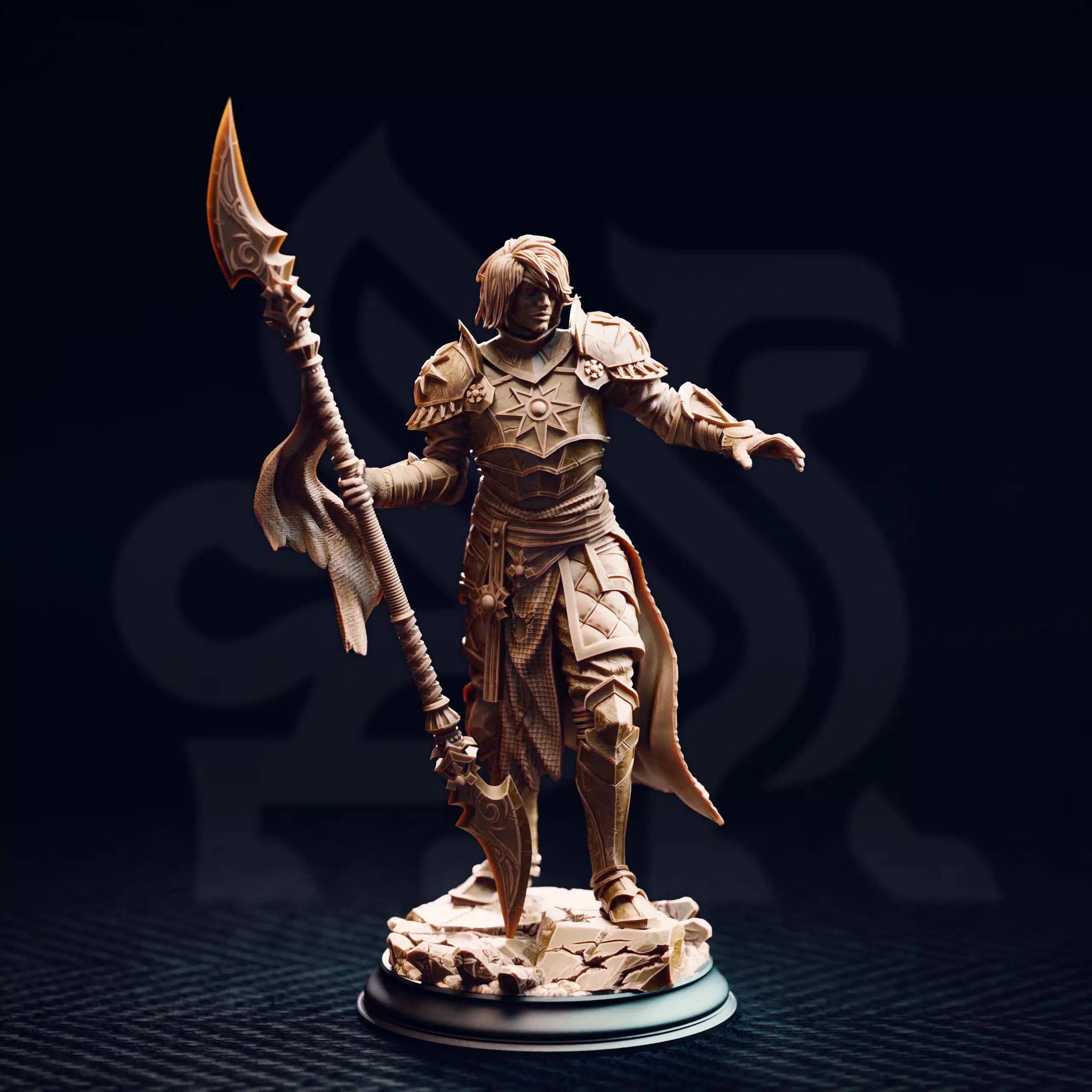 Vendimar Thyran – Dark Sun Paladin - Medium Tabletop Miniature By DM Stash