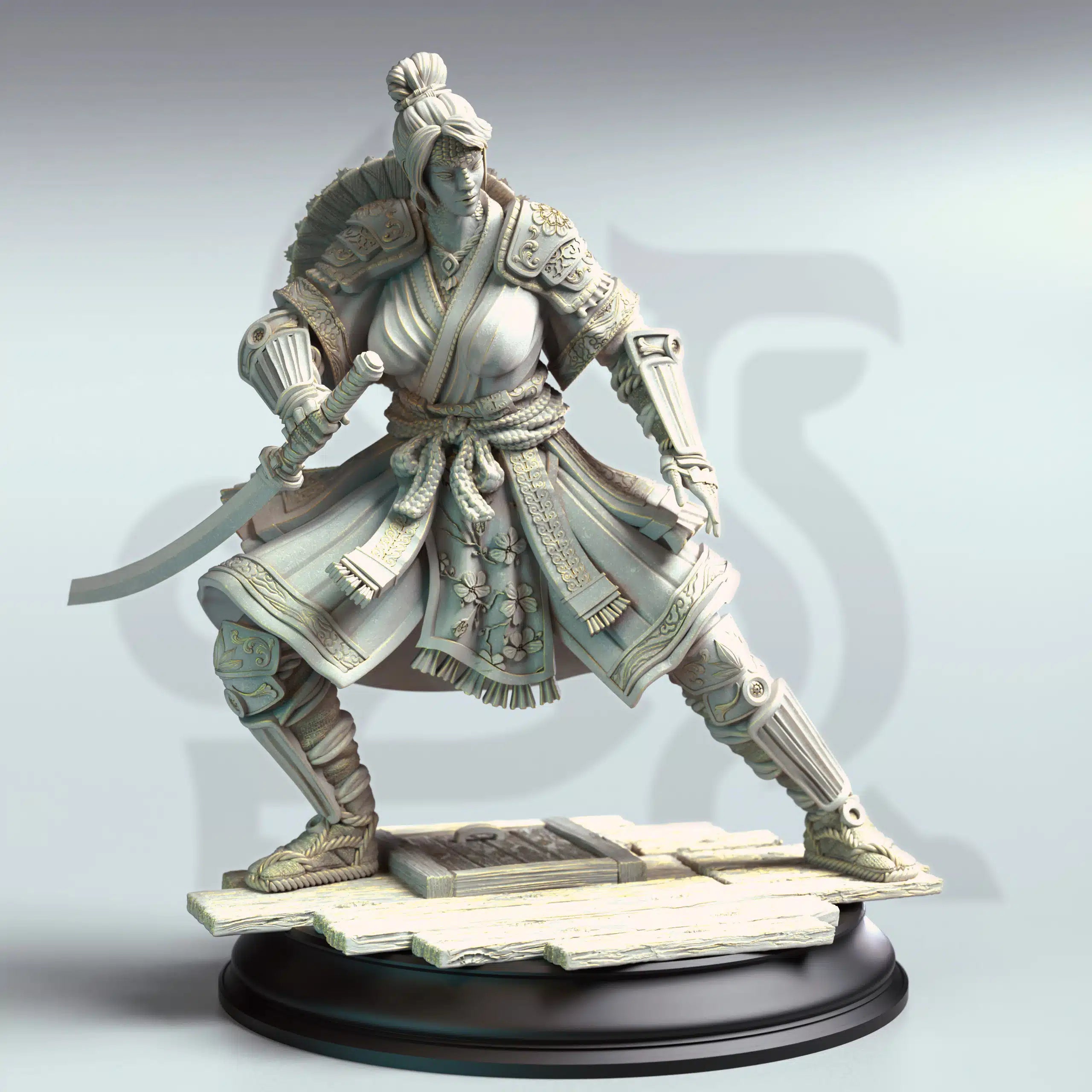 Yushin – Serpentfolk Vyanari Assassin - Medium Tabletop Miniature By DM Stash