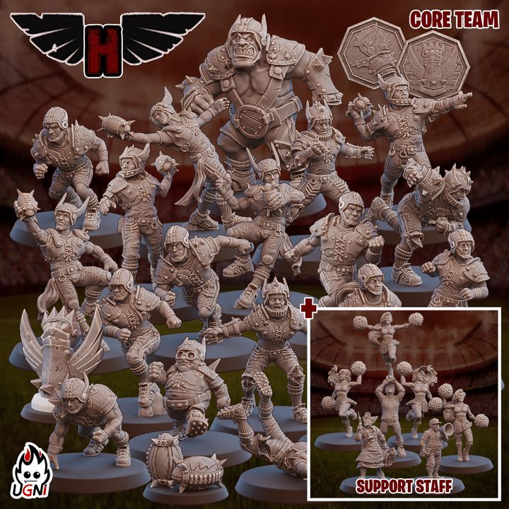 Human Team - Tabletop Wargaming - by UGNI Miniatures