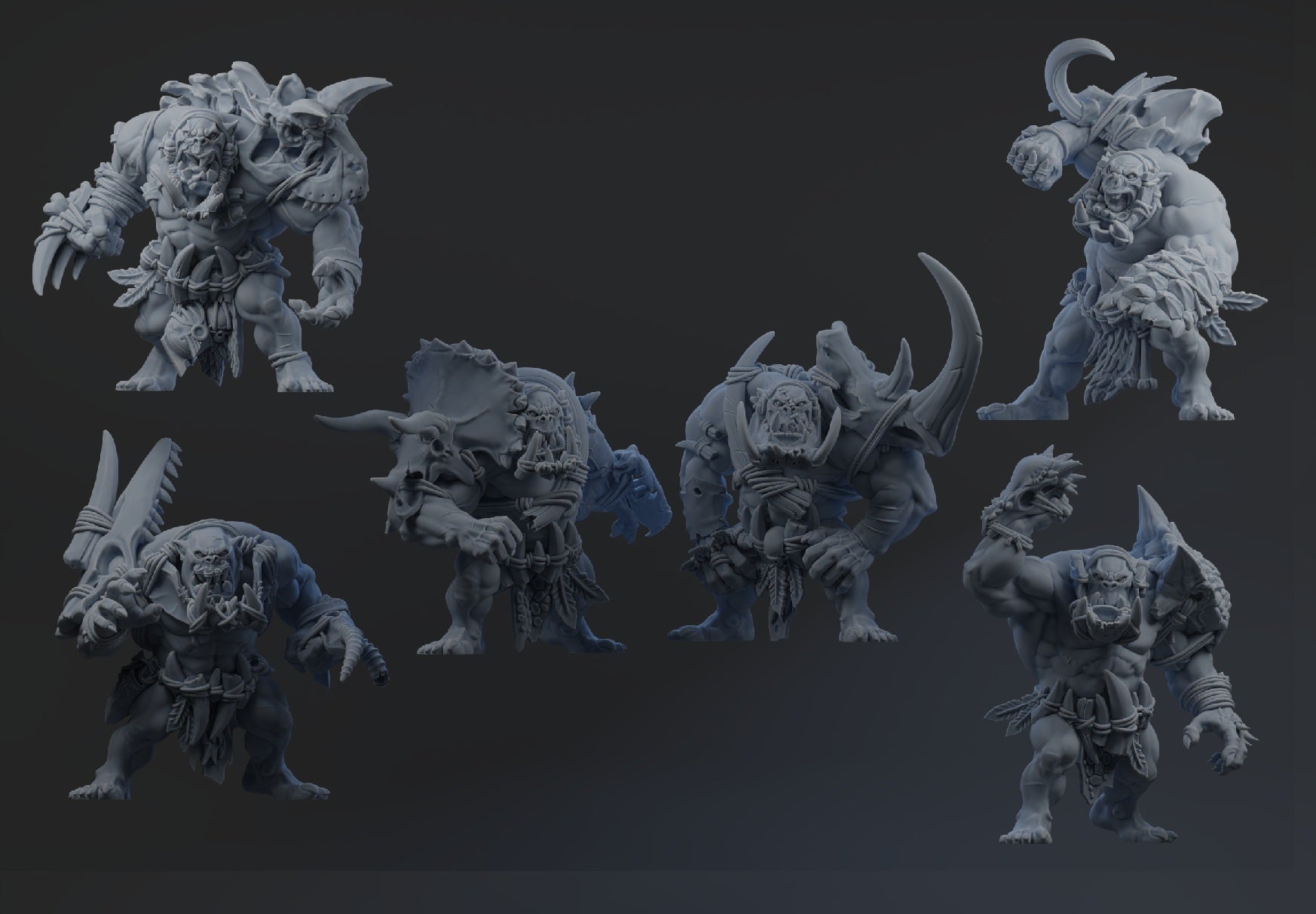 Wild Orc - Brutefun Miniatures - Fantasy Football Team