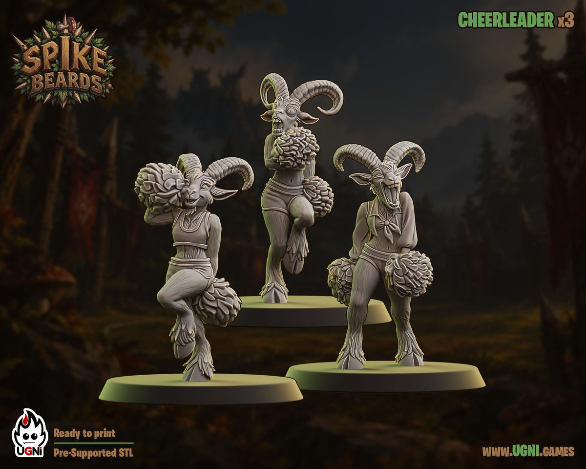 Spike Beards - Dwarven Team - Wargaming - Fantasy Football - By Ugni Miniatures