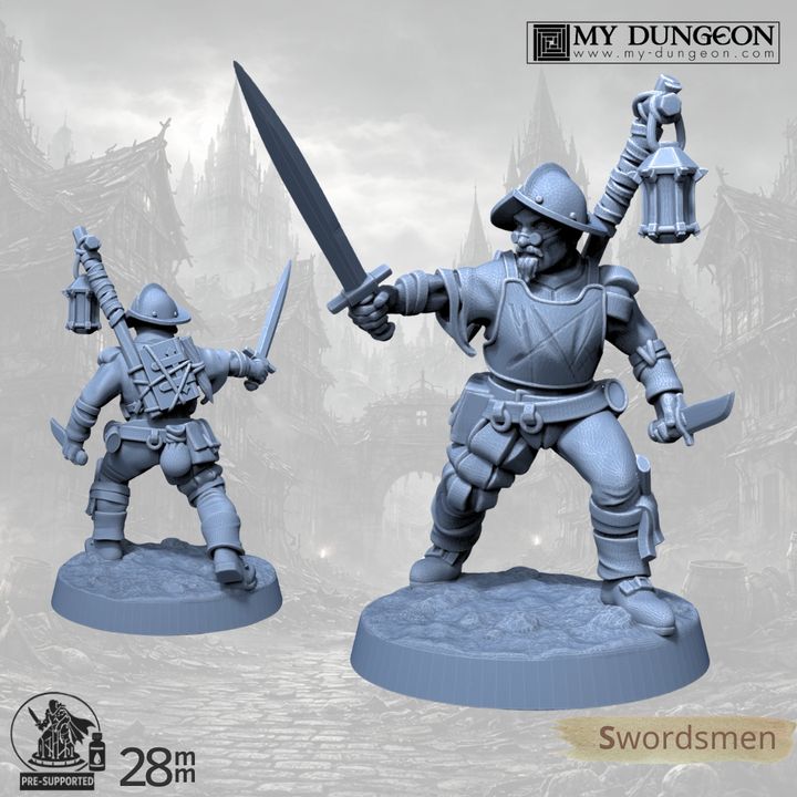 Swordsman - Sword, Dagger & Lantern - My Dungeon
