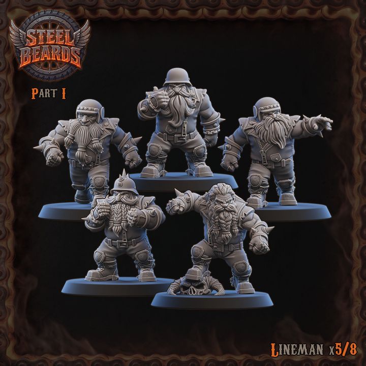 PART 1 - Steel Beards - Dwarven Team - By Ugni Miniatures