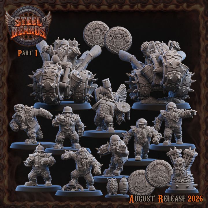PART 1 - Steel Beards - Dwarven Team - By Ugni Miniatures