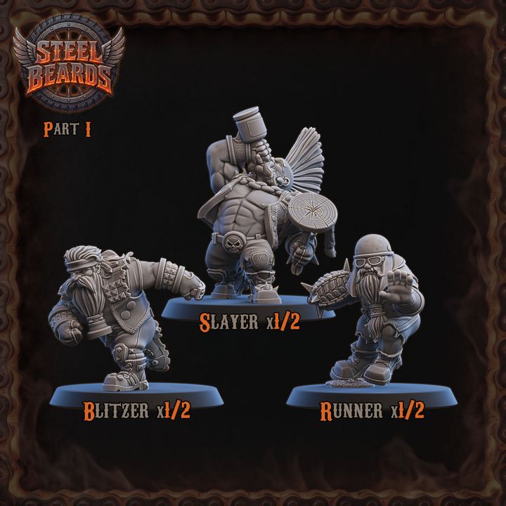 PART 1 - Steel Beards - Dwarven Team - By Ugni Miniatures