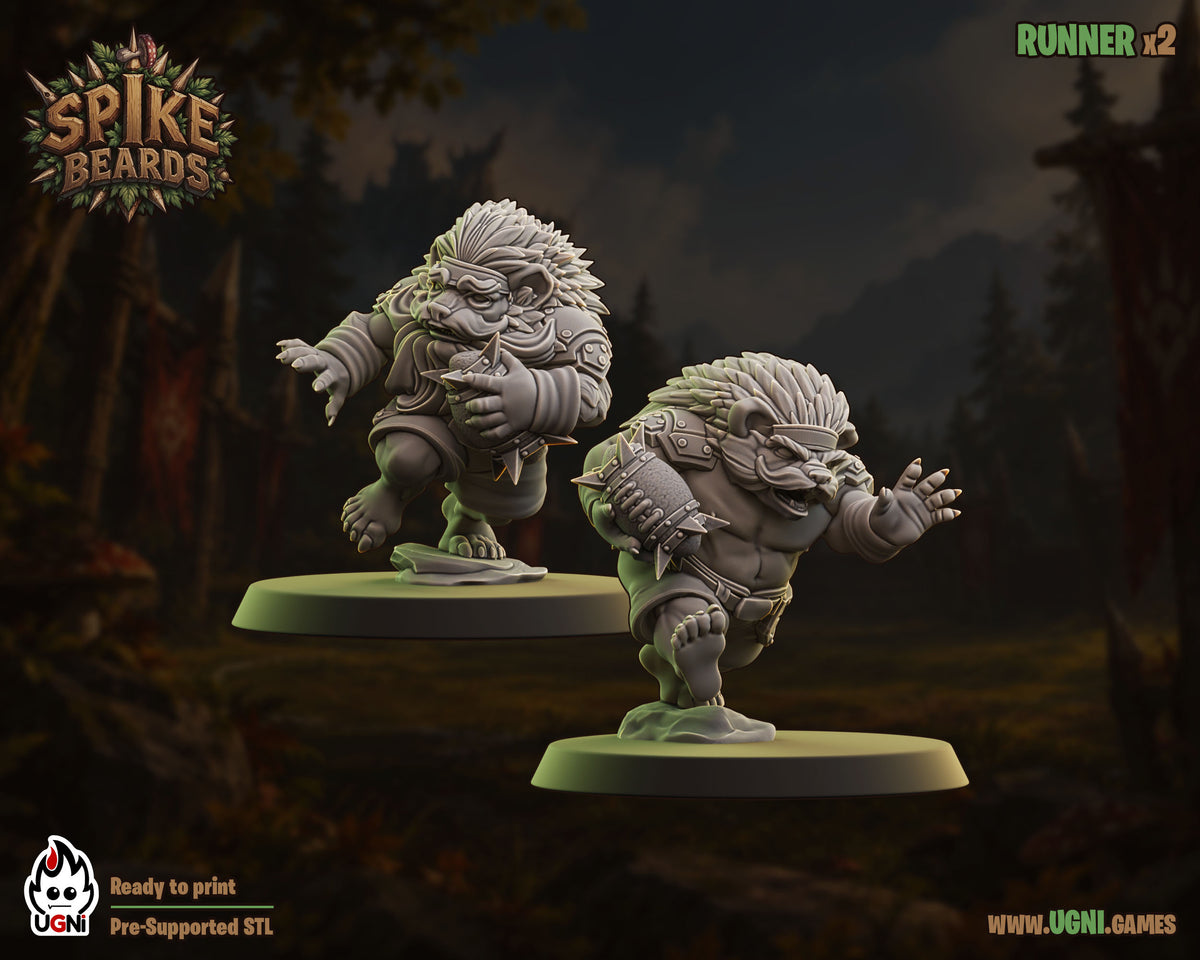 Spike Beards - Dwarven Team - Wargaming - Fantasy Football - By Ugni Miniatures